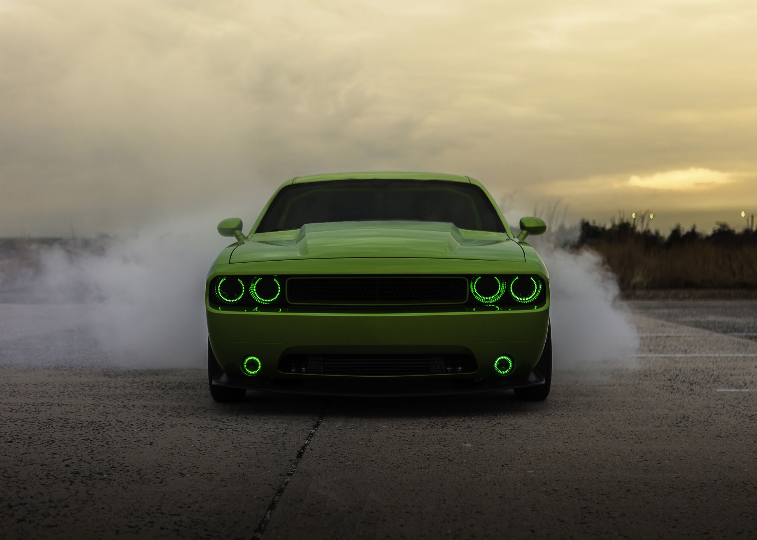 2500x1786 Green Dodge Challenger Wallpaper, HD Cars Wallpaper, 4k Wallpaper, Image, Background, Photos and Picture