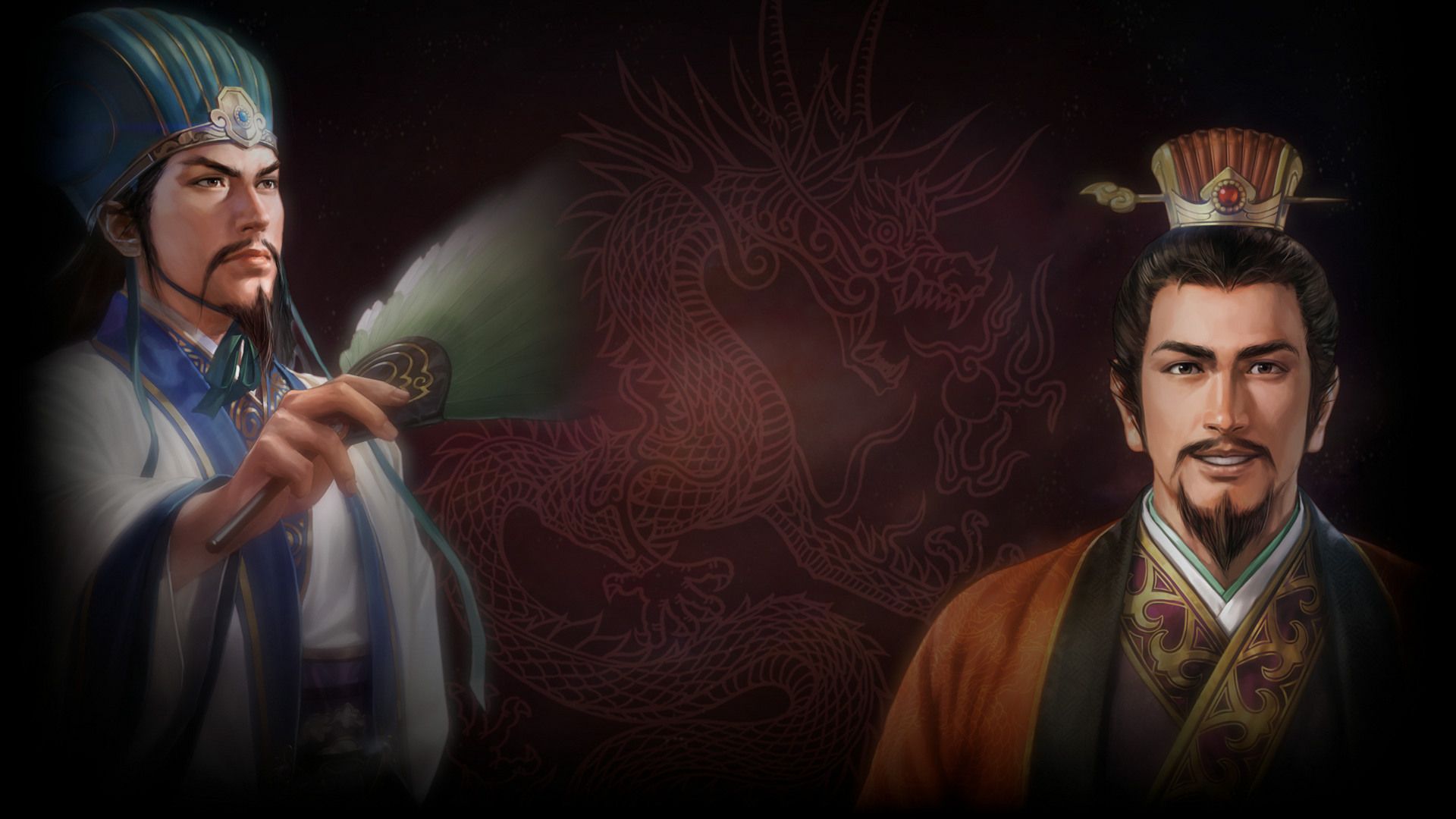 1920x1080 Background.Gallery. Background OF THE THREE KINGDOMS XIV Uncommon Bei and Zhuge Liang