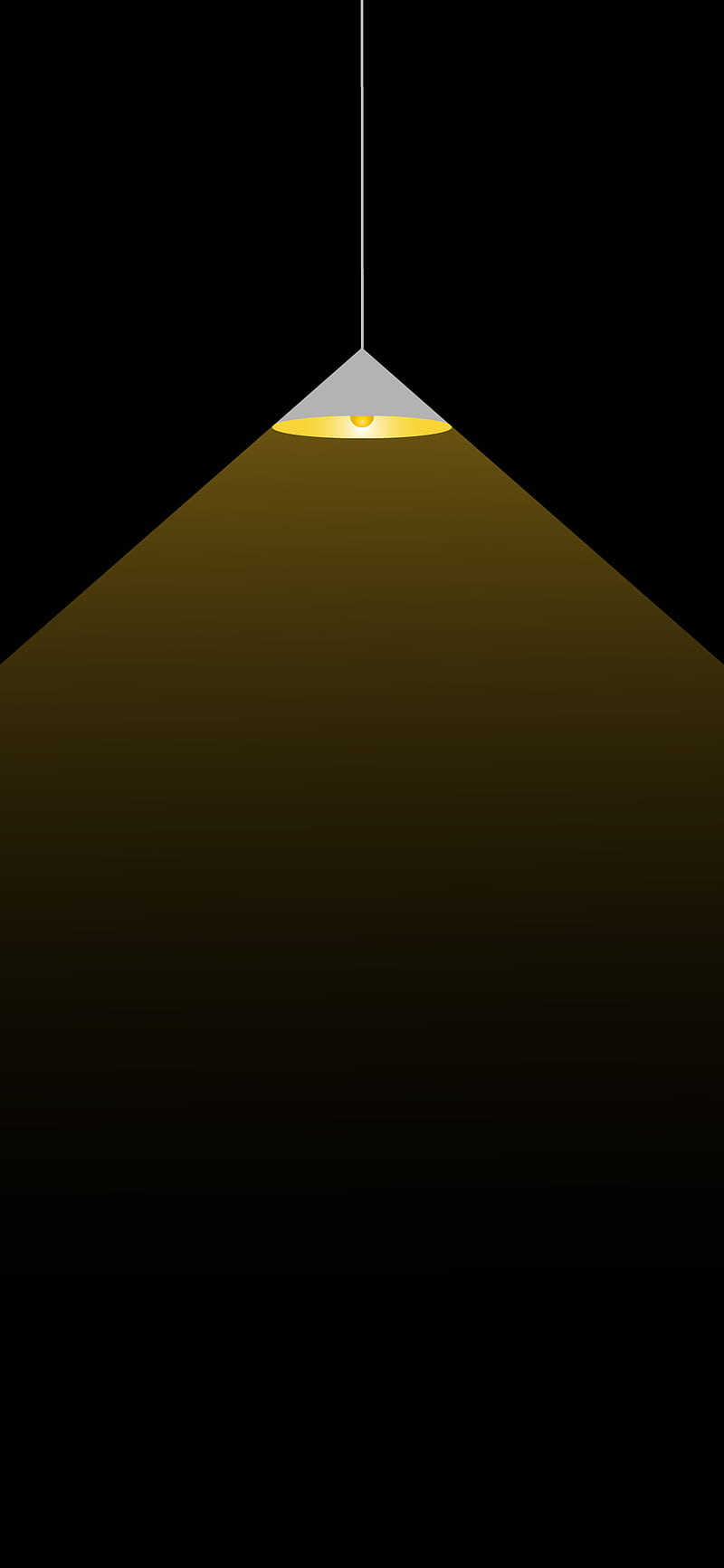 800x1732 Lamp, amoled, black, bulb, light, minimal, HD phone wallpaper