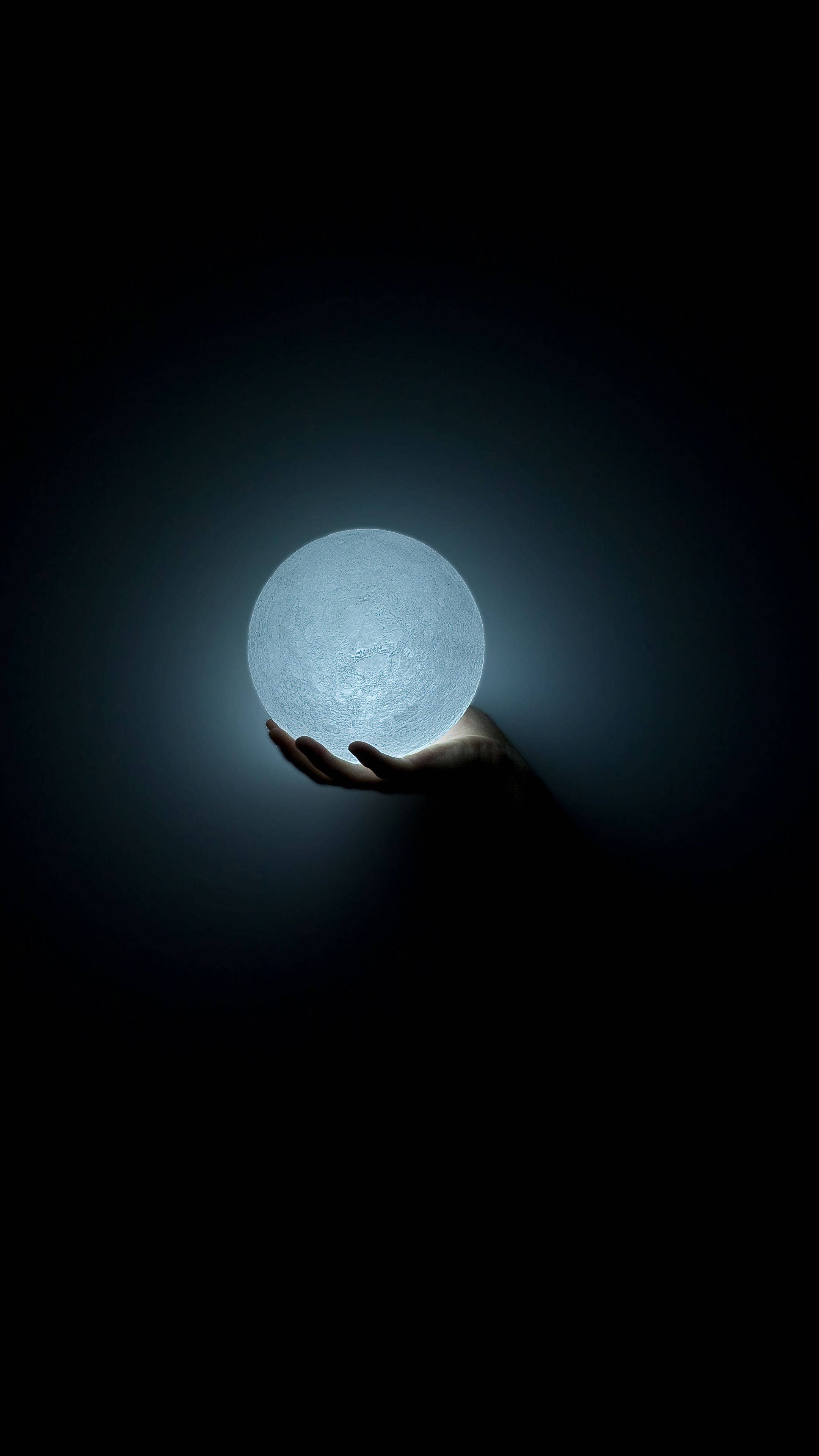 2160x3840 Download Amoled Glowing Light Ball Wallpaper