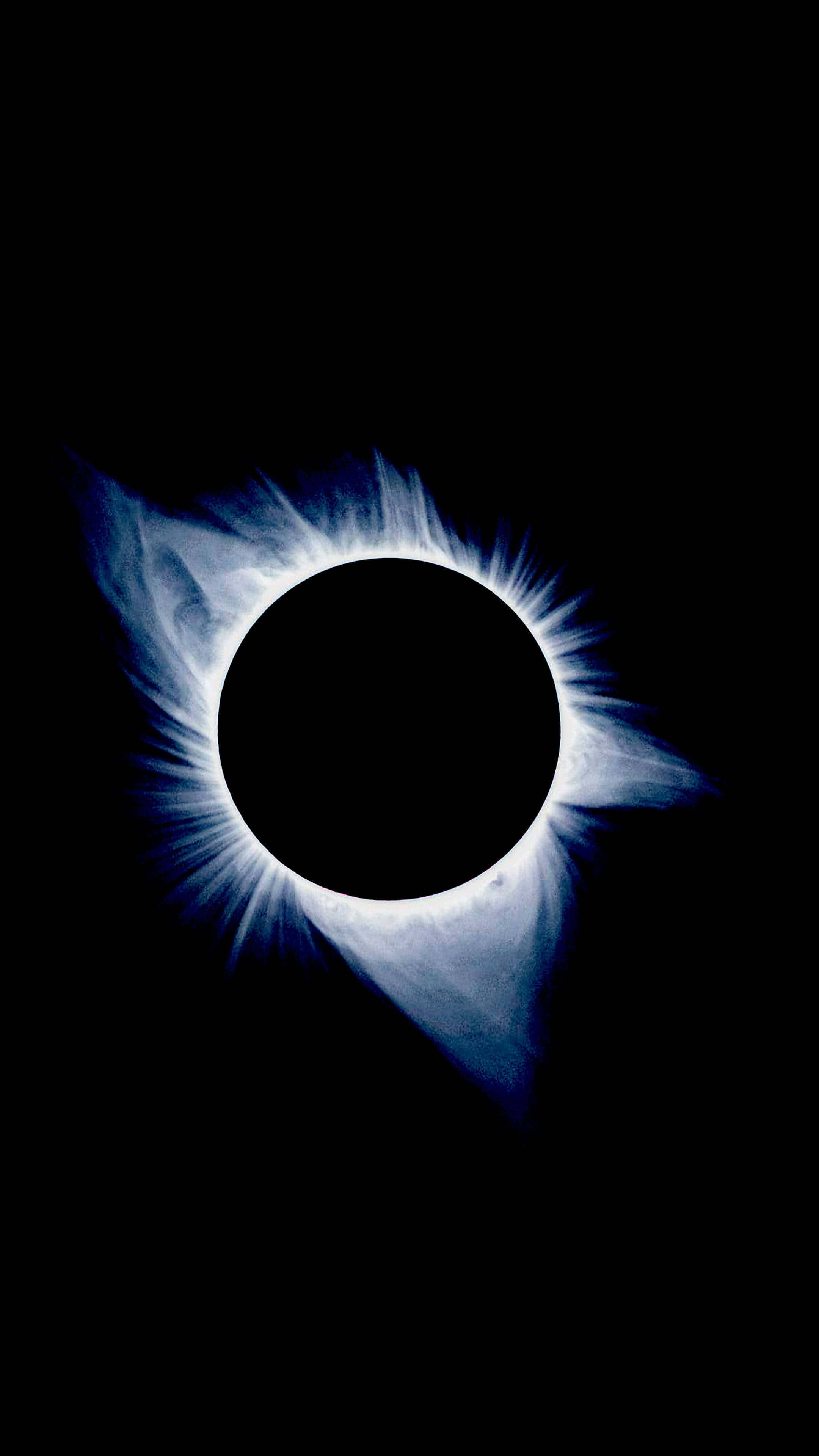 2160x3840 Download Blue AMOLED Eclipse Light Wallpaper