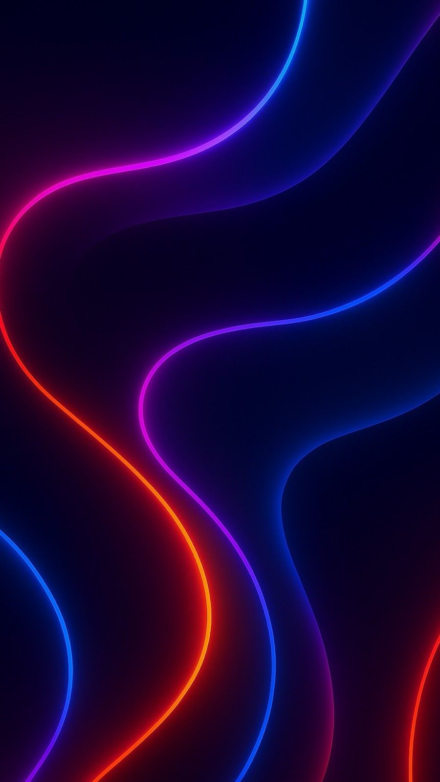 900x1600 Neon AMOLED Glowing Lines Wallpaper