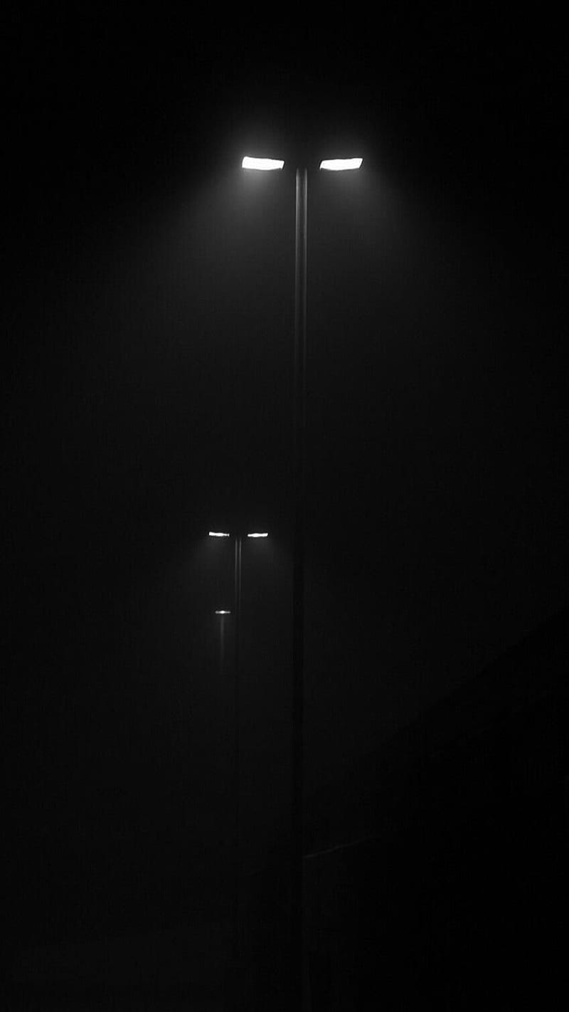 800x1422 Street Lights, amoled, black, dark, minimal, minimalistic, HD phone wallpaper