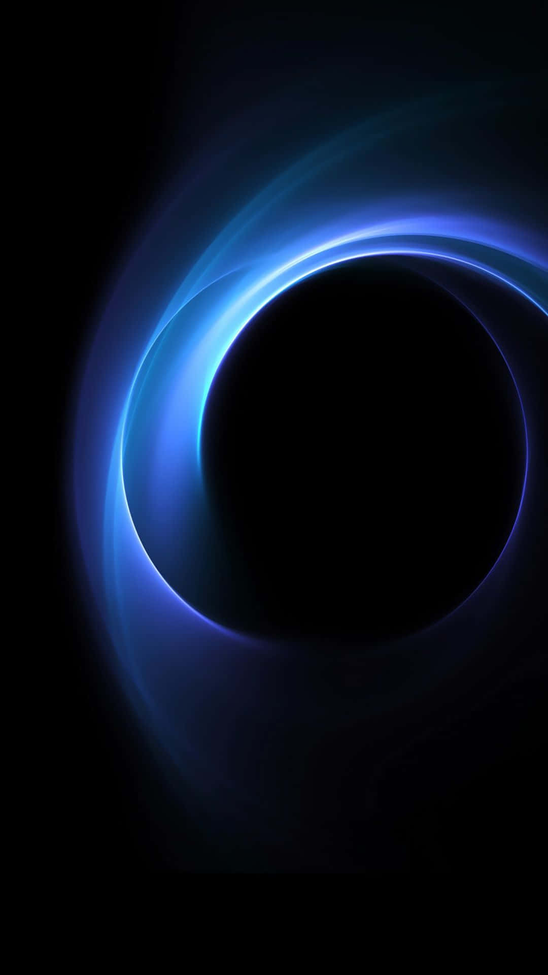 1080x1920 Download Blue AMOLED Light On Dark Wallpaper