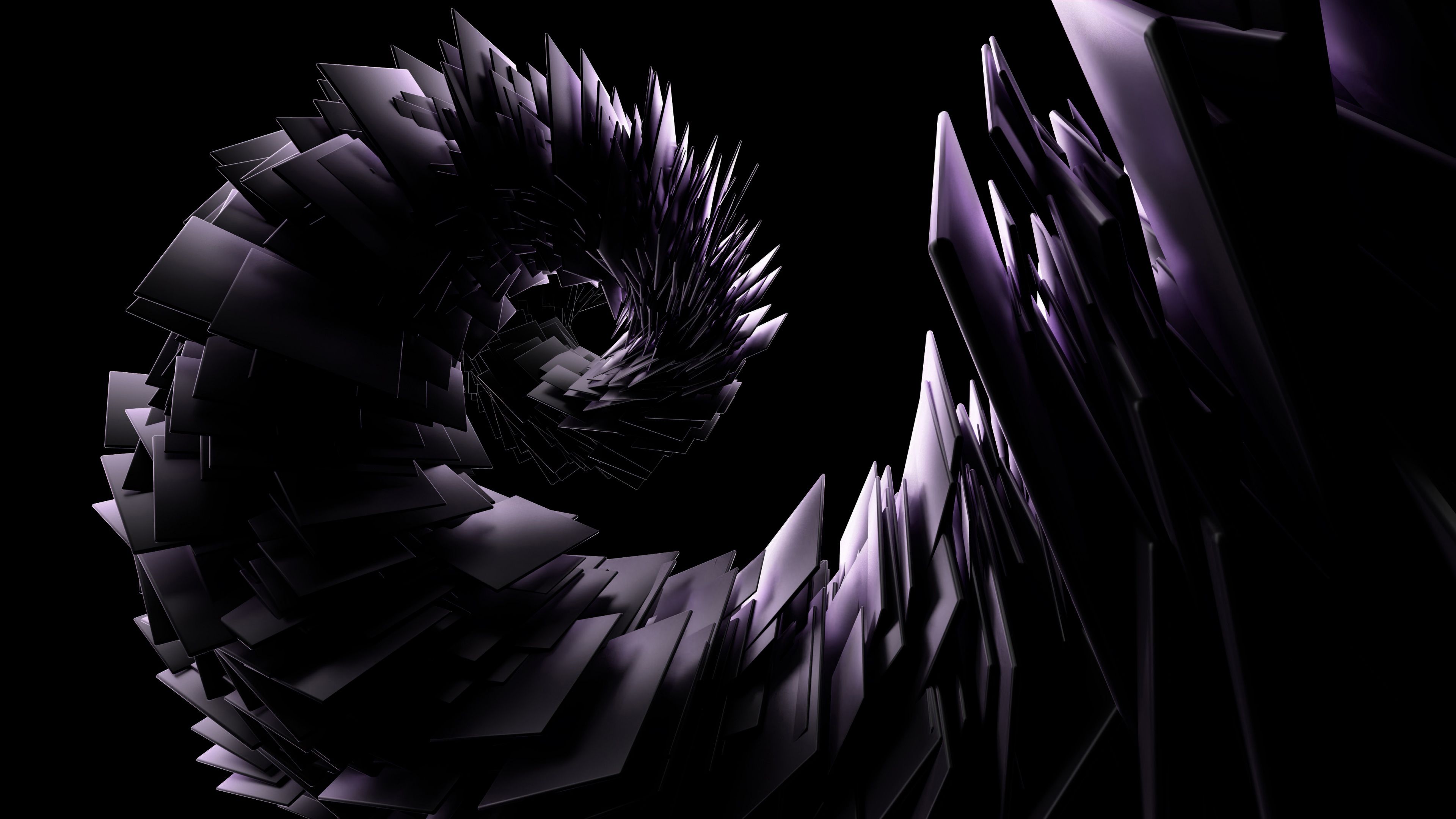 3840x2160 Light Purple Samsung S21 Swirl Amoled Stock Black Background 4K HD Samsung Wallpaper
