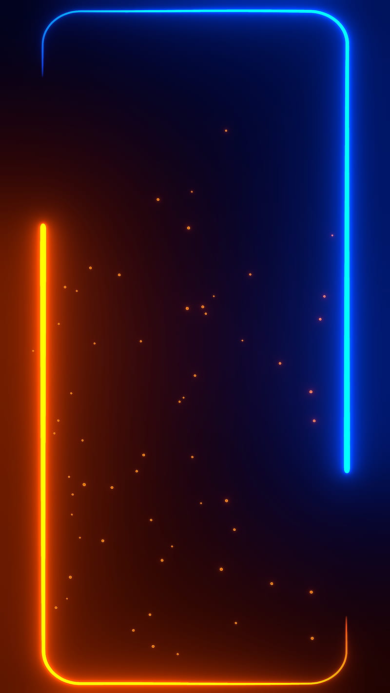 800x1422 Long Star Frame amoled, blue, border, dark, fire, light, oneplus, samsung, HD phone wallpaper