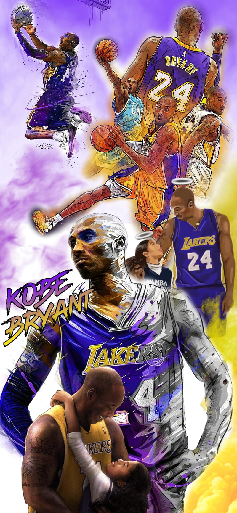 800x1733 Mamba s kobe, s HD phone wallpaper