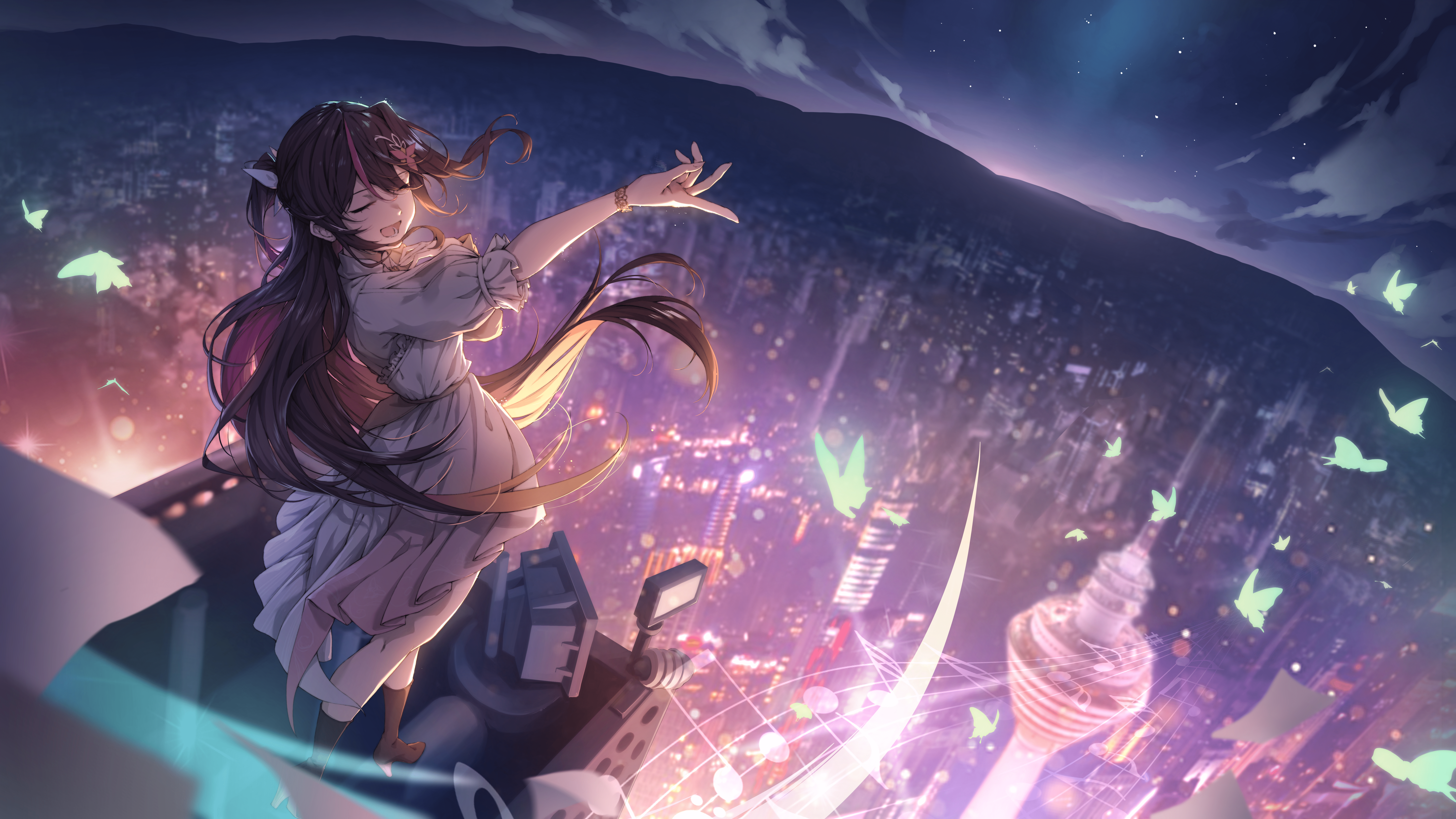 7680x4320 AZKi Channel Wallpaper by RINGOSAN Anime Image Board