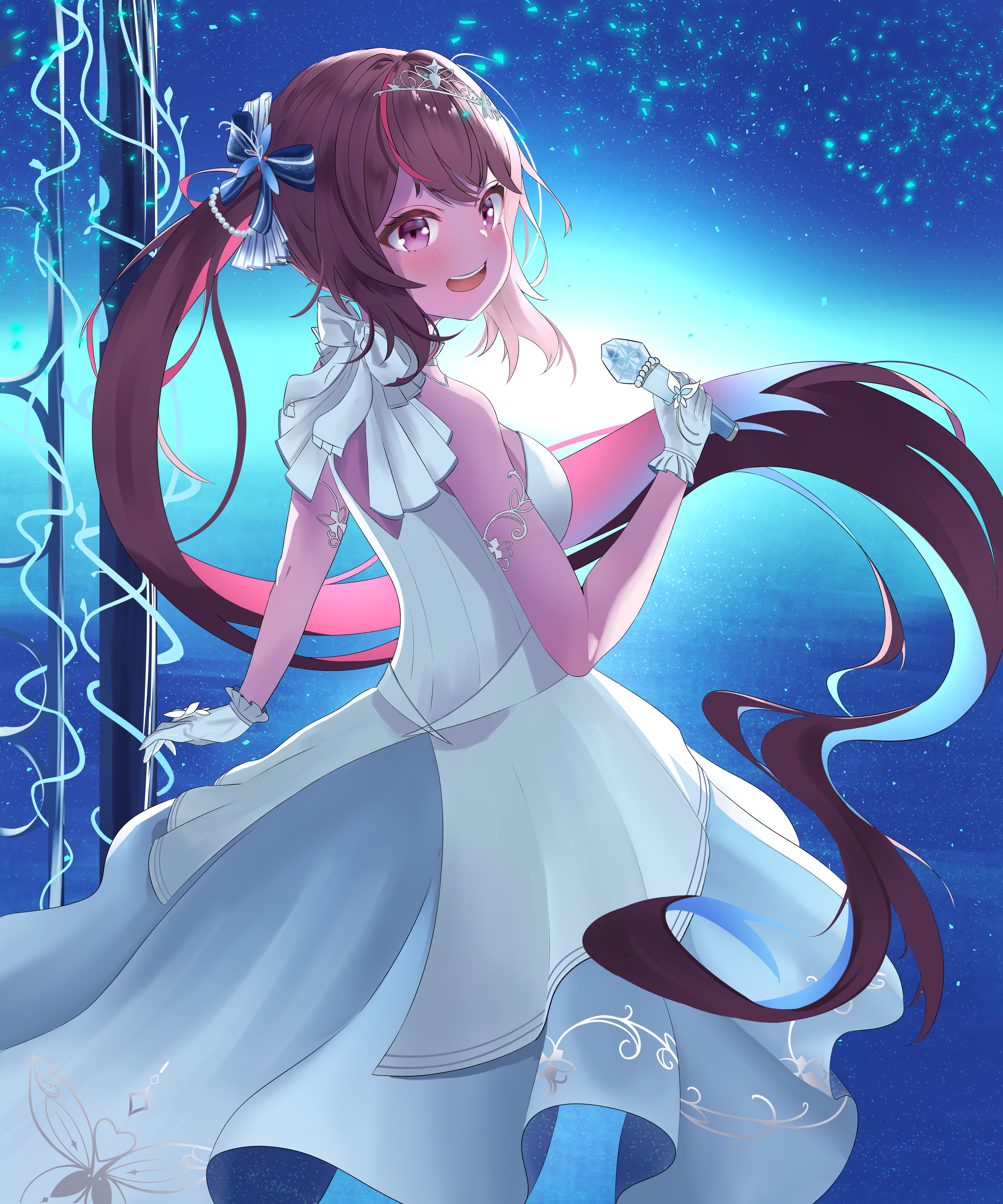 5000x6000 AZKi Channel Wallpaper by Hiku_rai Anime Image Board