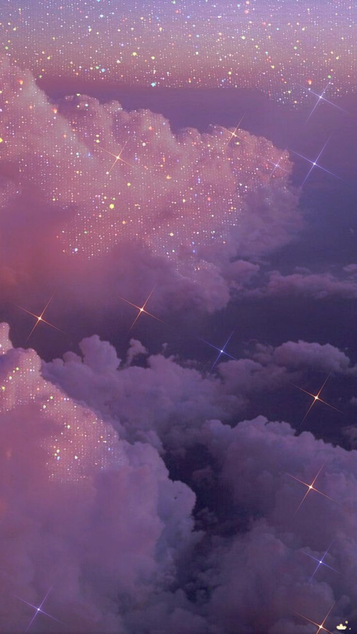 736x1308 Good Night Glitter Wallpaper. Purple aesthetic background, Sfondi viola, Glittery wallpaper