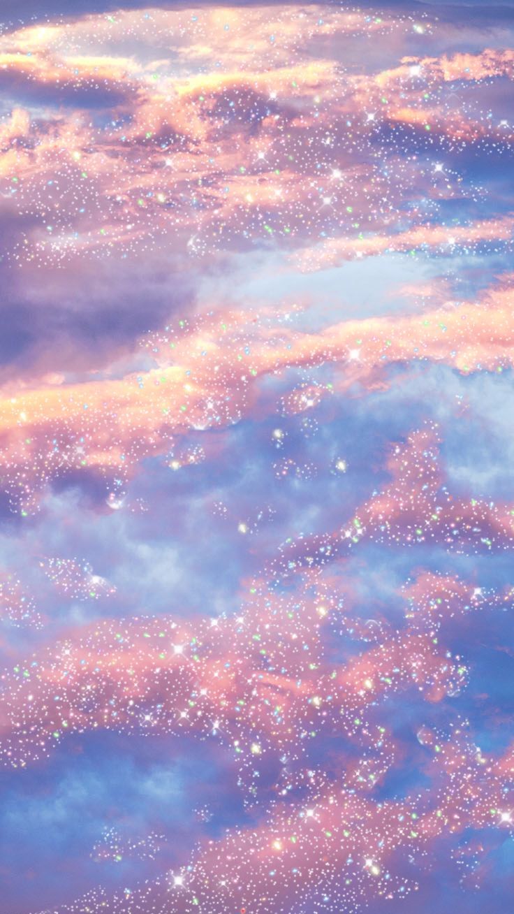 736x1308 sparkly clouds☁️✨