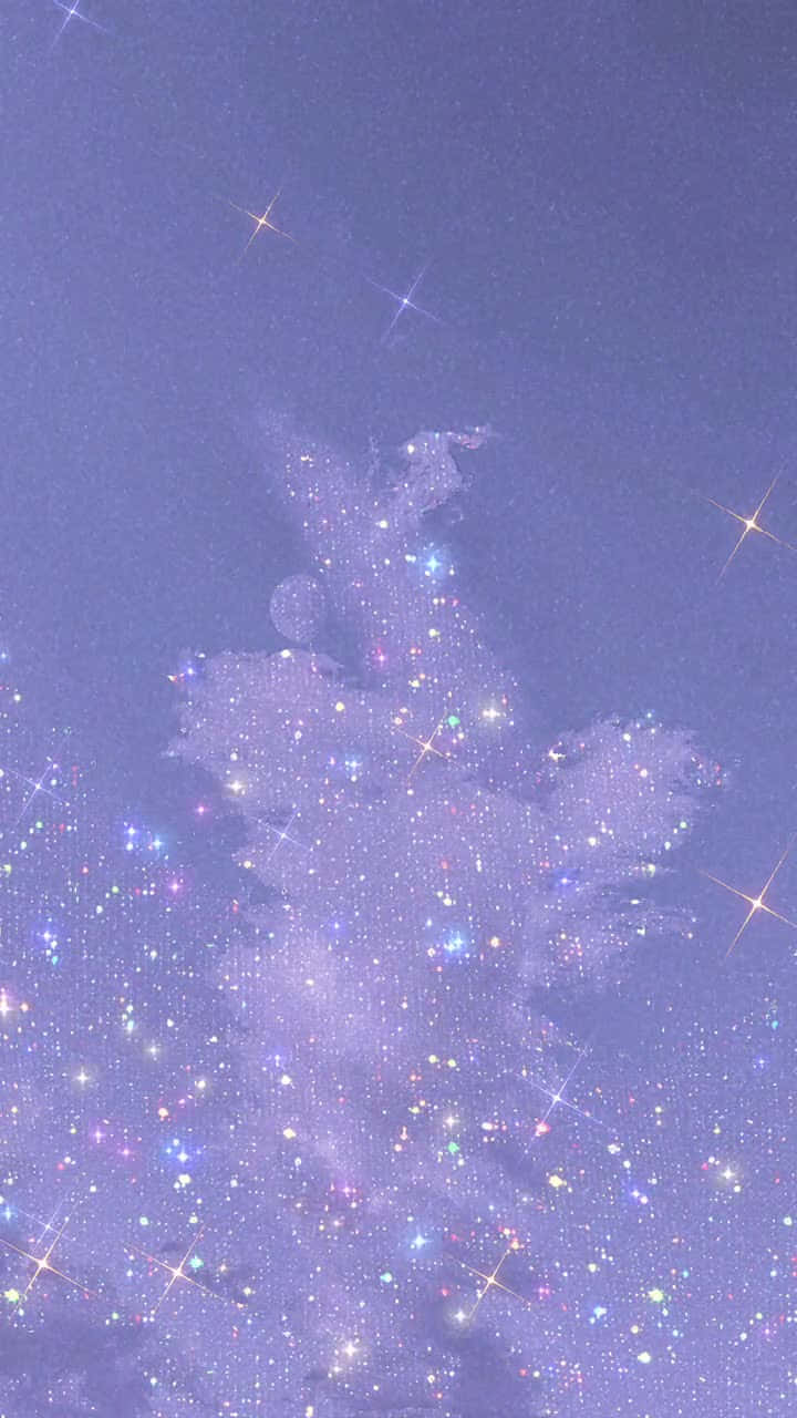 720x1280 Download Sparkling Glitter Tree Aesthetic Wallpaper
