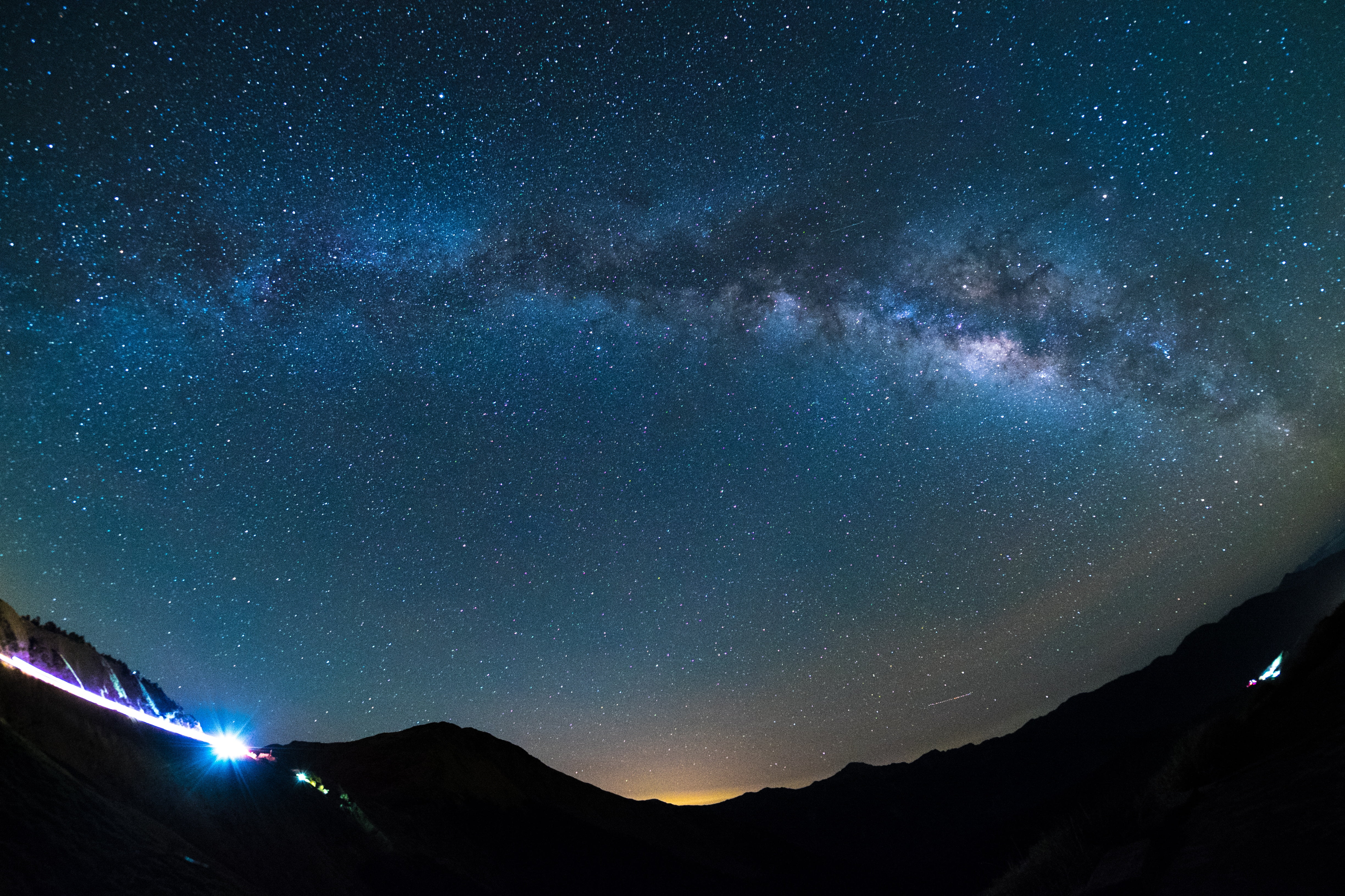 4896x3264 Blue sky, Starry sky, Shine, Glitter HD wallpaper