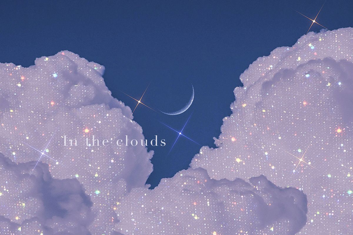 1200x800 Aesthetic Sky Background, Moonlight, a Texture Graphic by