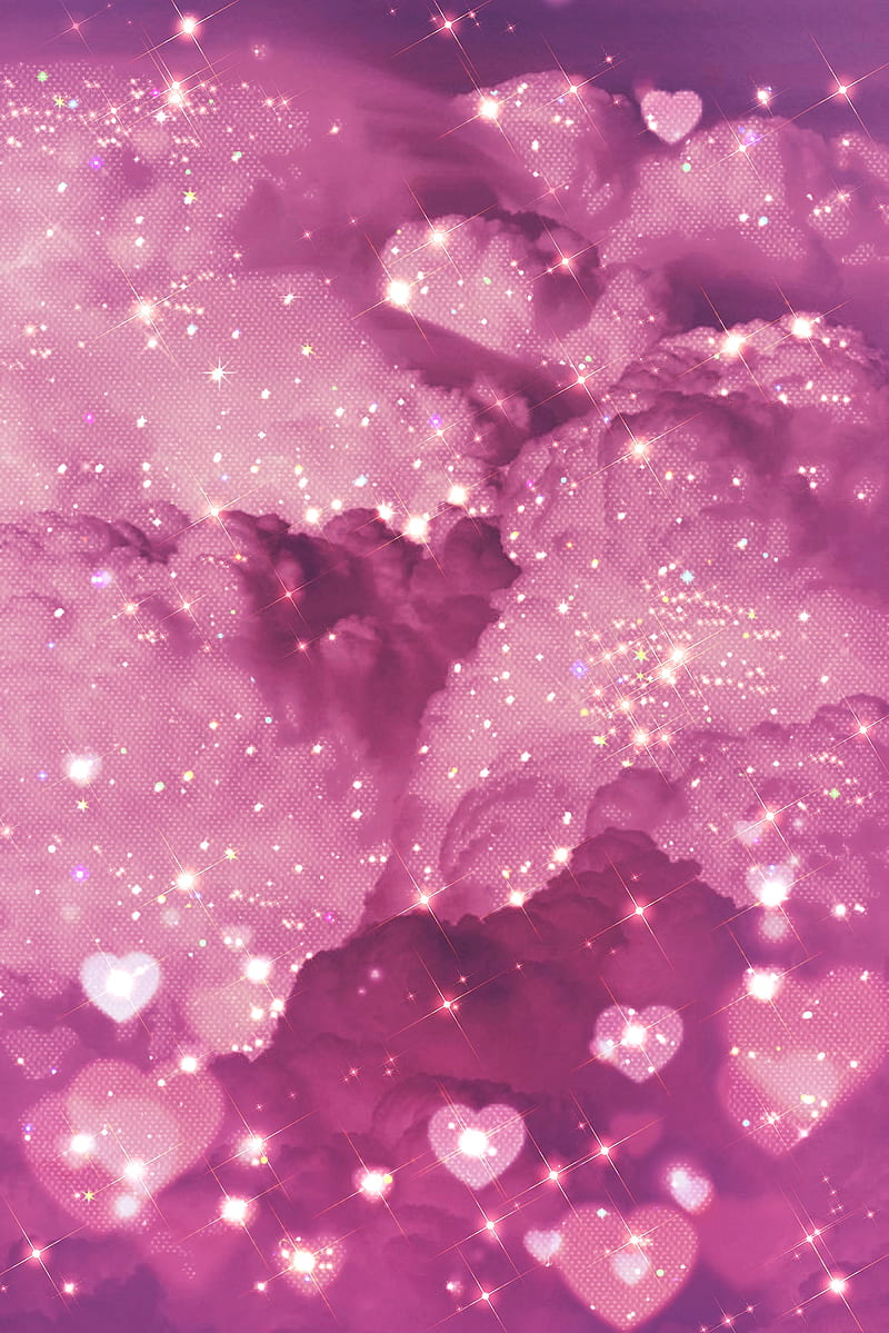 800x1199 Pink sky, coeur, el, space, glitter, iphone, nebula, samsung, space, tumblr, HD phone wallpaper