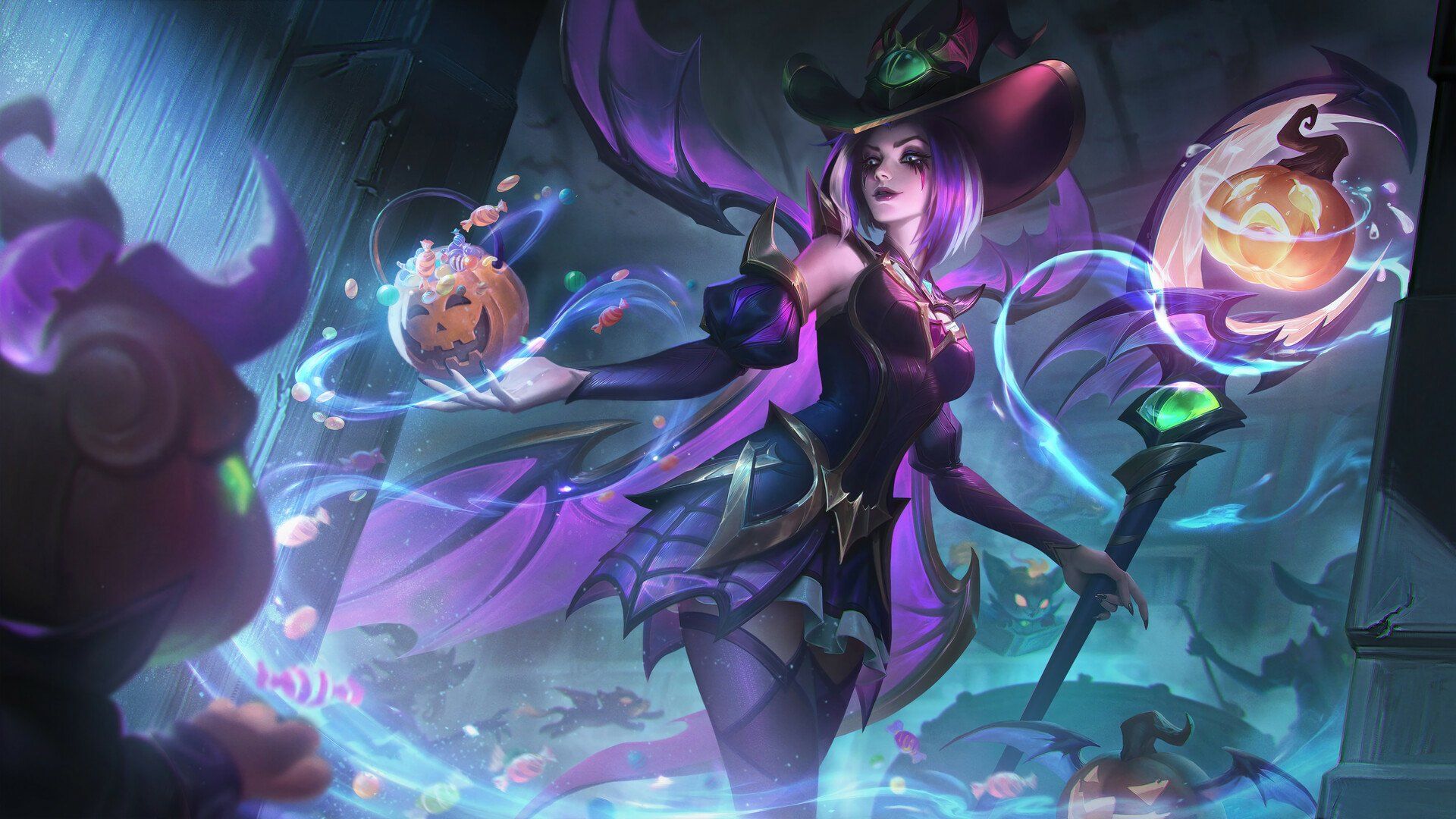 1920x1080 HD Wallpaper of LeBlanc from League of Legendsx1080