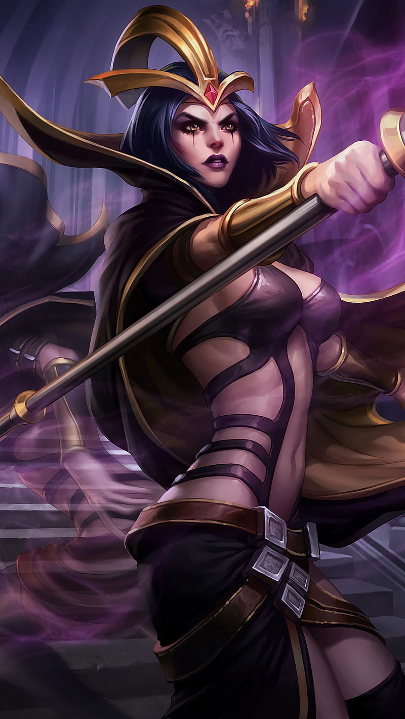 800x1420 Leblanc, 5s, assassin, deceiver, league of legends, lol, mage, HD phone wallpaper