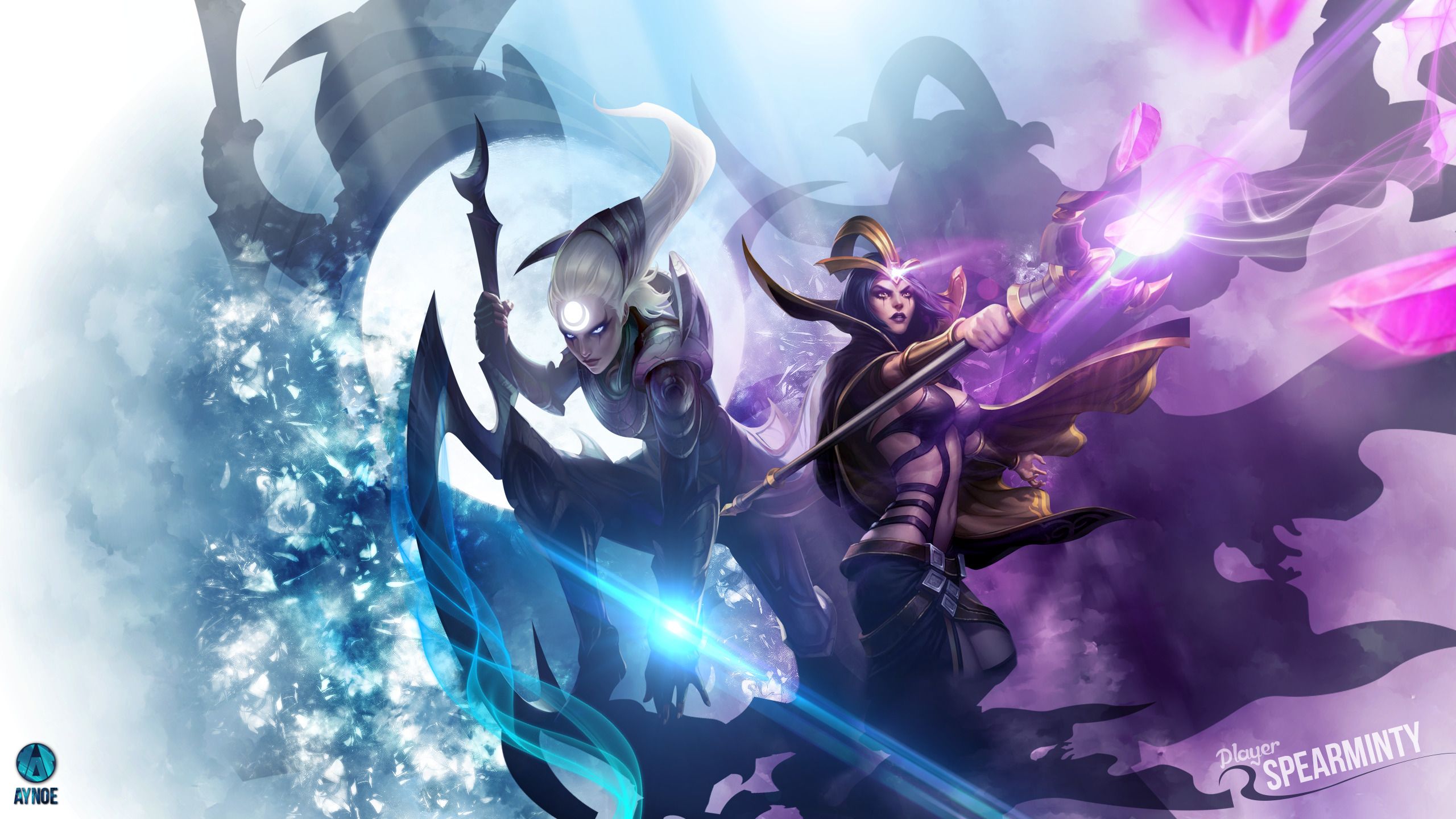 2560x1440 League Of Legends, Diana, LeBlanc (League Of Legends) Wallpaper HD / Desktop and Mobile Background