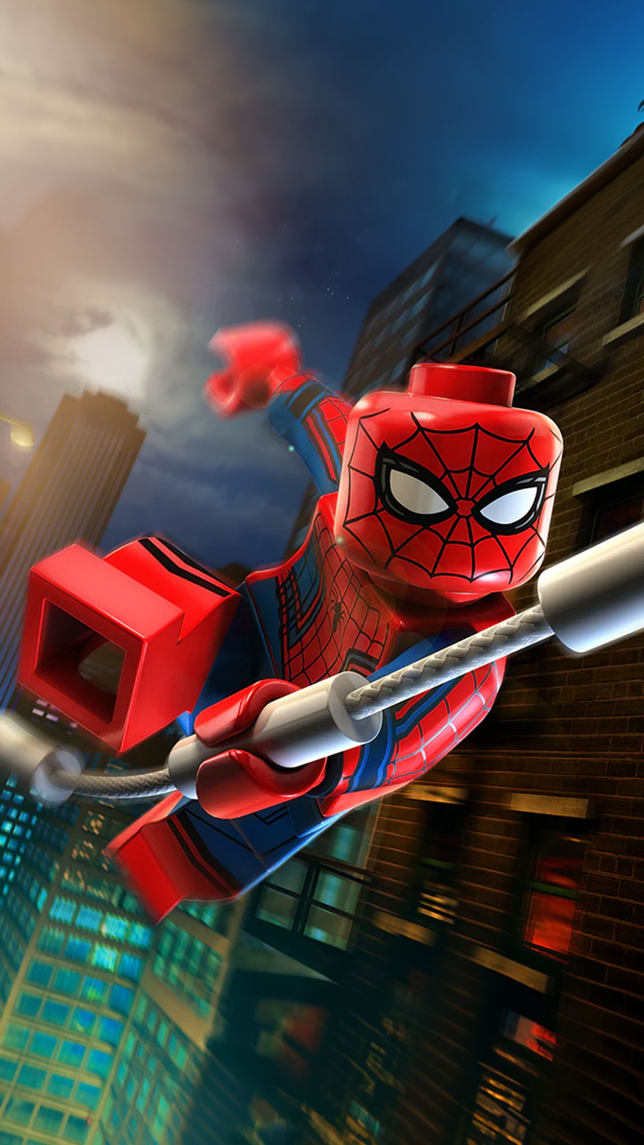 2160x3840 Lego Marvel Avengers Spider Man Sony Xperia X, XZ, Z5 Premium , HD 4k Wallpaper, Image, Background, Photos and Picture