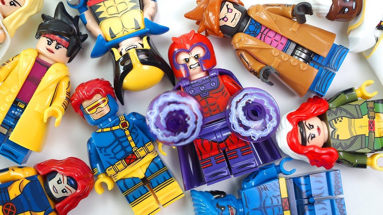 1280x720 LEGO X Men '97. Wolverine. Magneto. Gambit. Cyclops. Jean Grey. Rogue Unofficial Minifigures