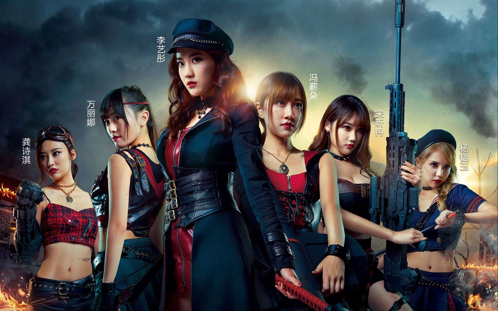1680x1050 SNH48中國美女組合壁紙02預覽.