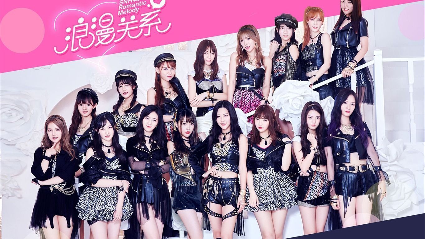 1366x768 SNH48中国美少女组合高清写真壁纸预览.