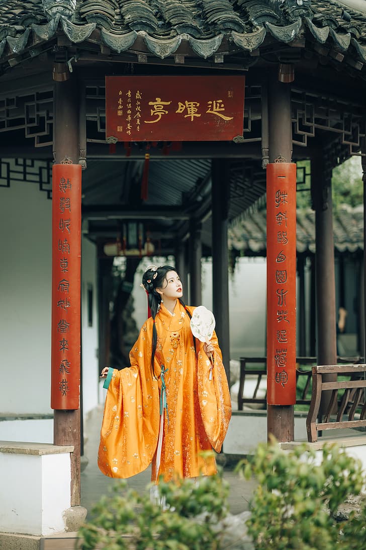 728x1092 HD wallpaper: Sun Zhenni, SNH Asian, hanfu, women, Chinese