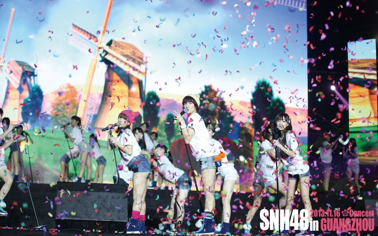 1280x800 SNH48 Wallpaper From Their Guangzhou Concert On 11 16! Html Zixun 2013 1123 400