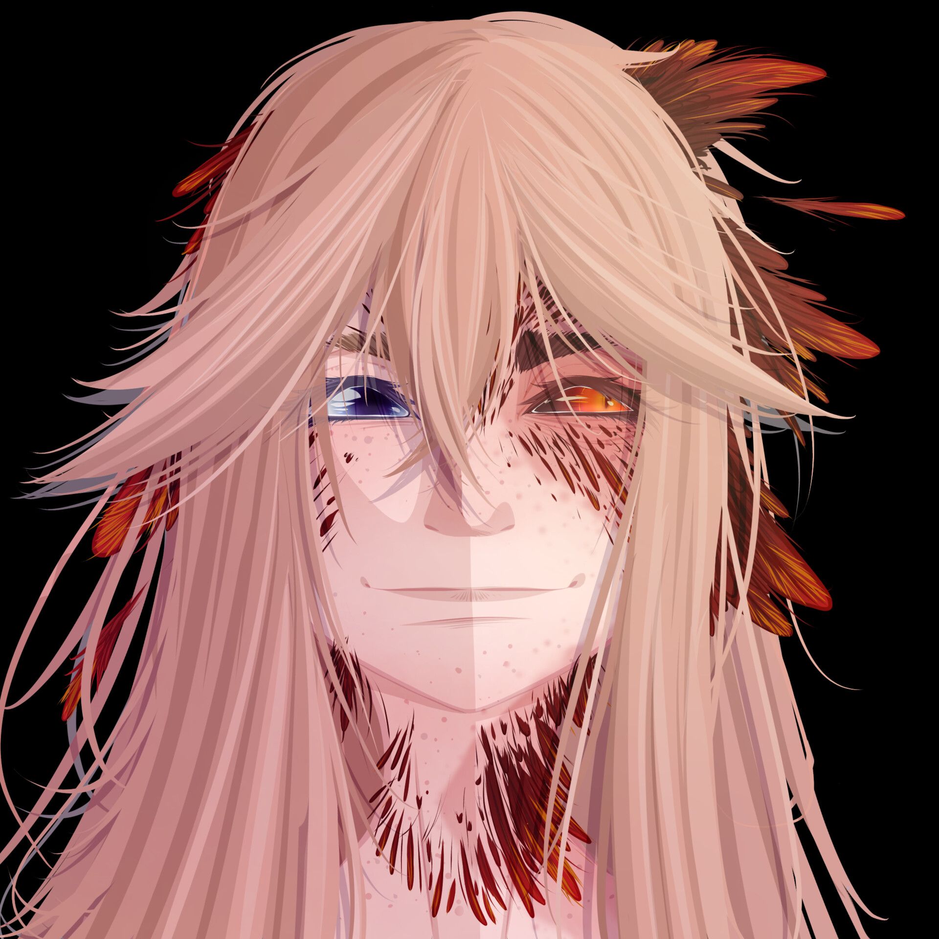 1920x1920 Half Demon/ Half Angel Character