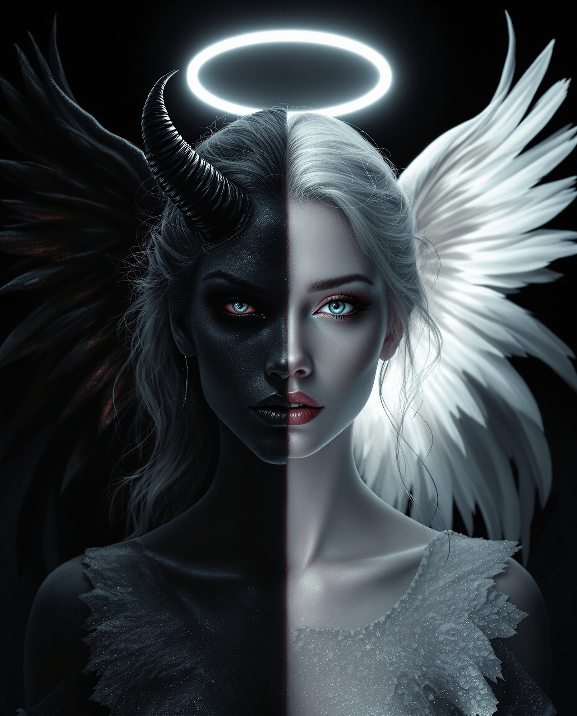 1856x2304 Duality of Angel and Demon