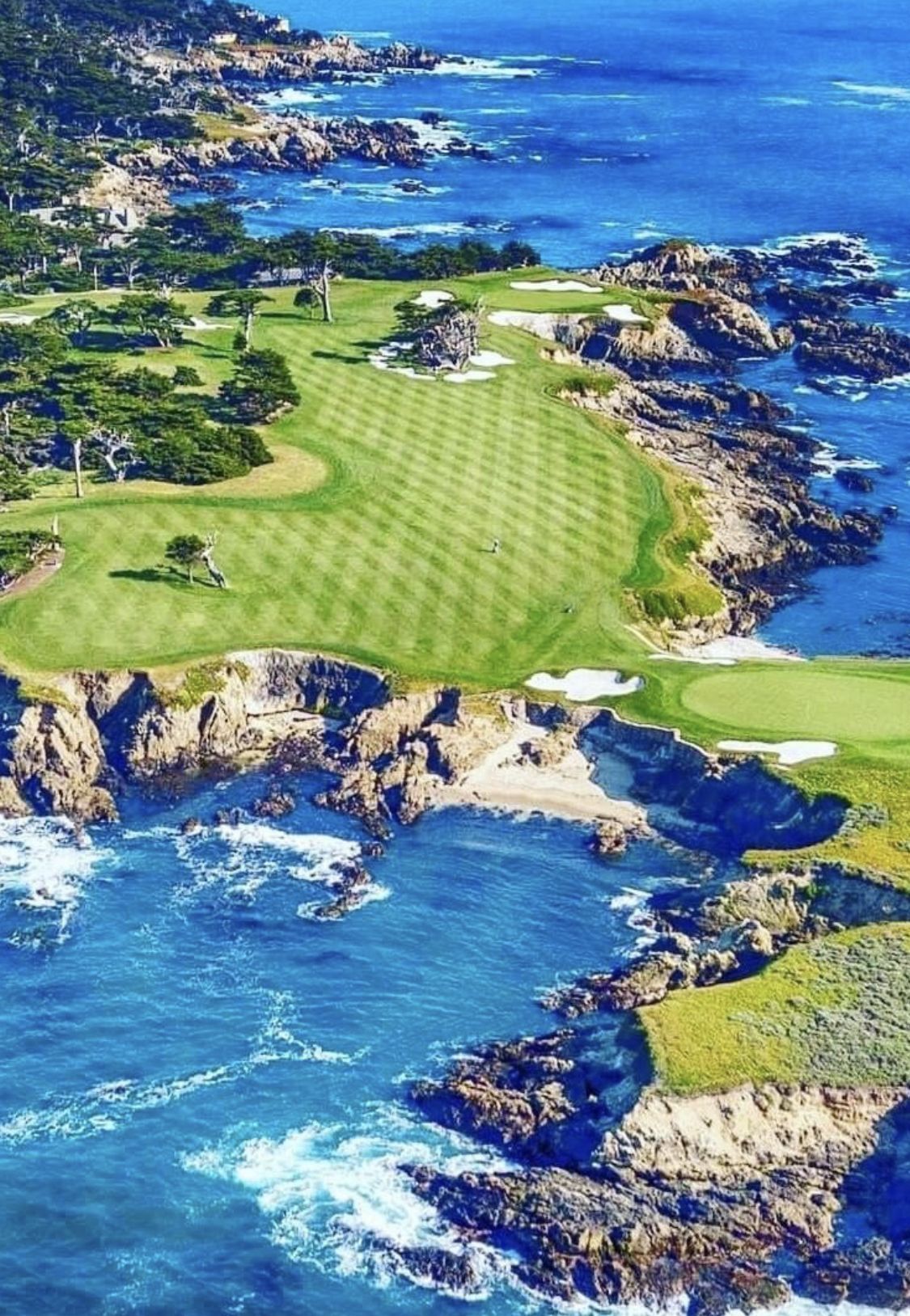 1125x1627 A close second behind Augusta National as the world's most desirable round of golf. Cypress Point Golf Club, Monterey, California. Credit: Peter Bond. #golf #orderofplay #golfcourses #exclusive #oneday