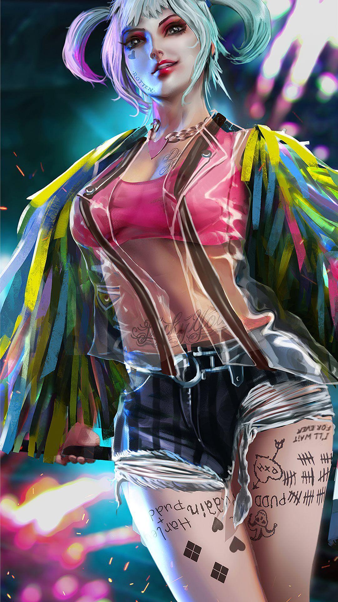 1080x1920 Best Harley quinn iPhone 8 HD Wallpaper