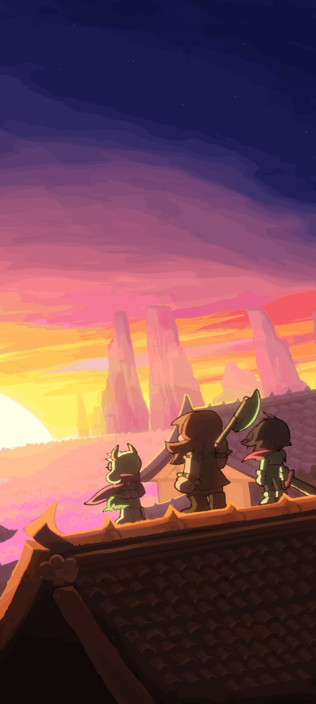 1080x2400 Deltarune Chapter 5 Wallpaper