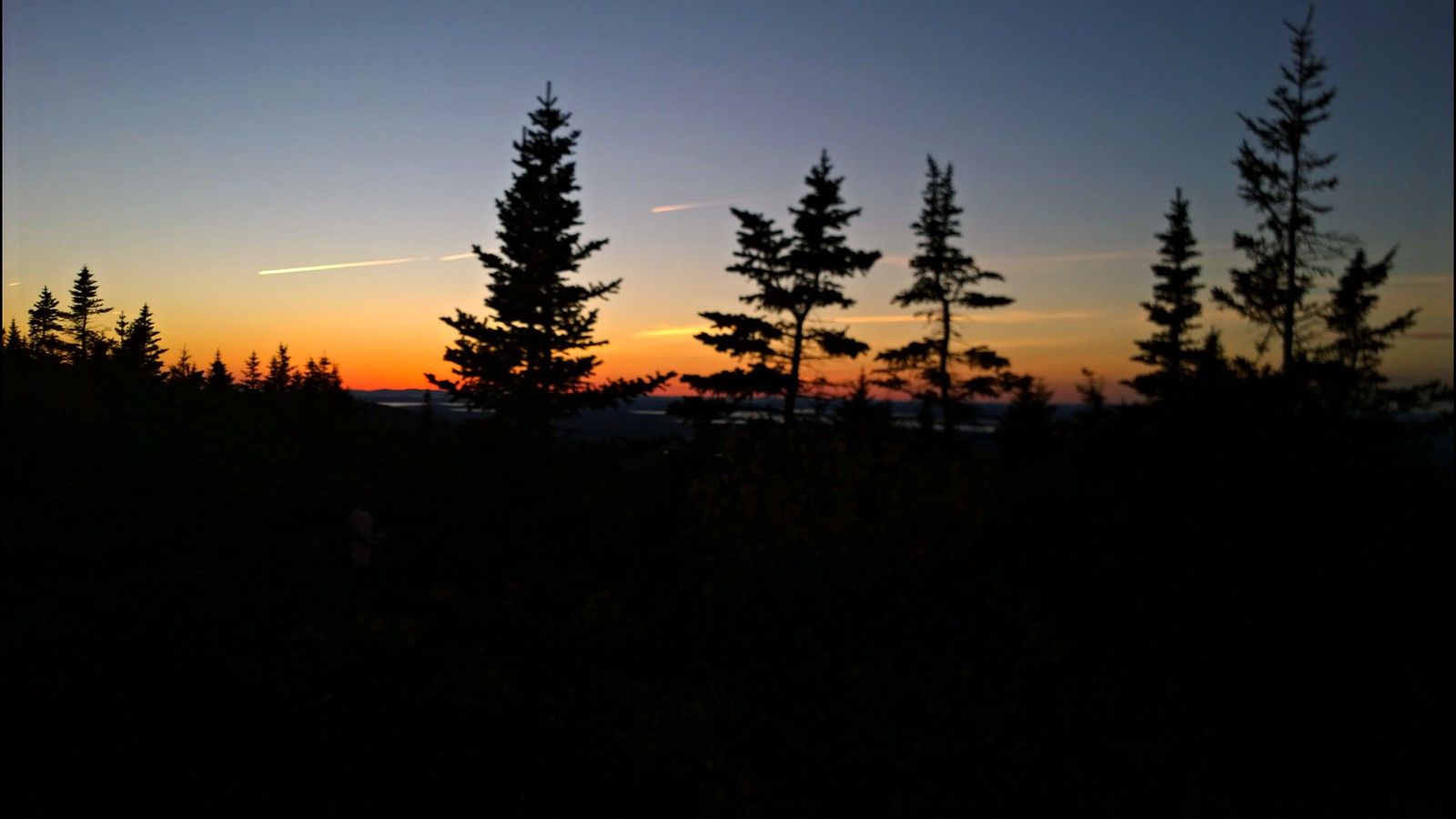 1600x900 Sunset on Cadillac Mountain. Acadia National Park, ME