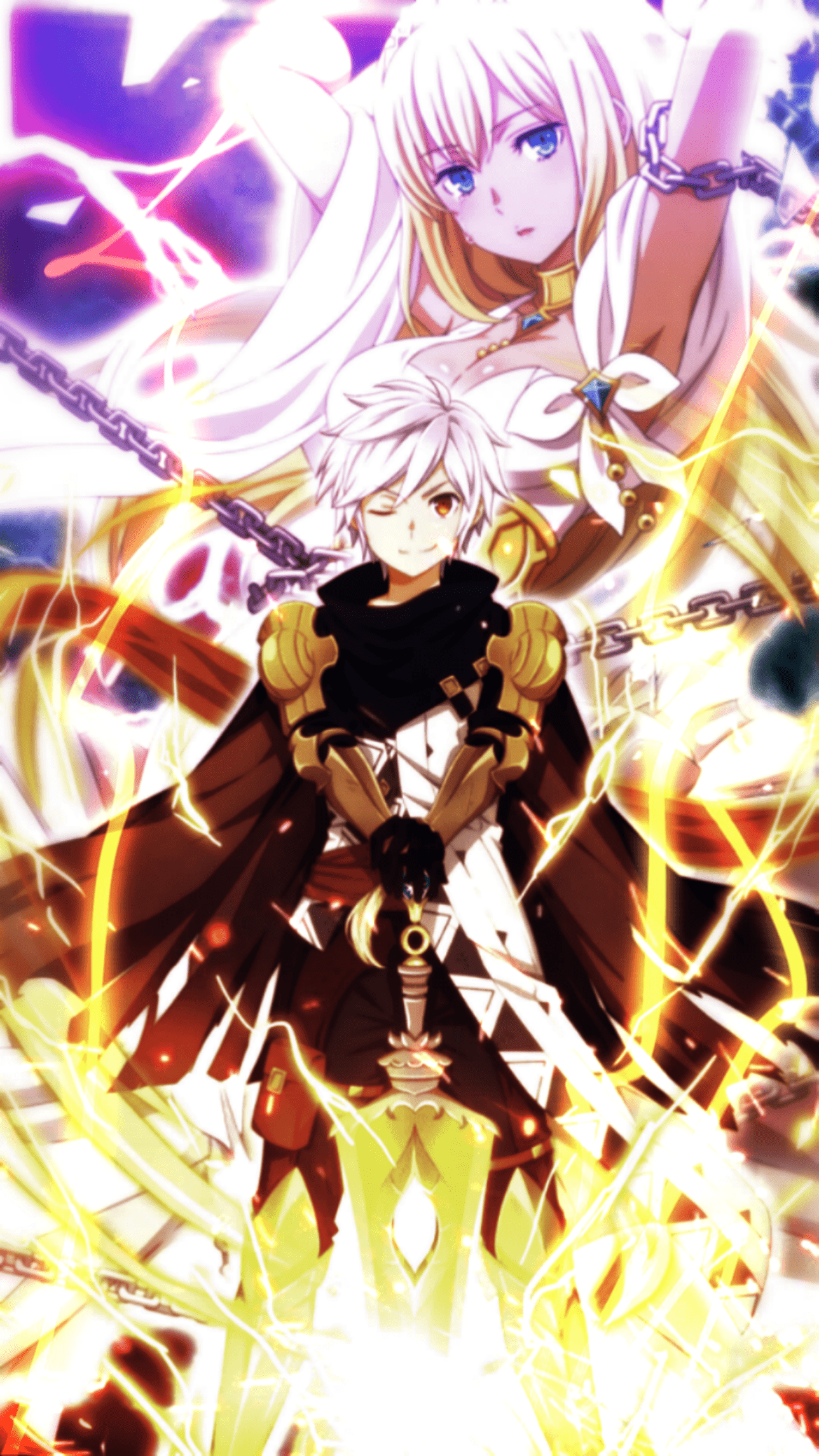 1288x2289 I made more danmachi wallpaper for fun