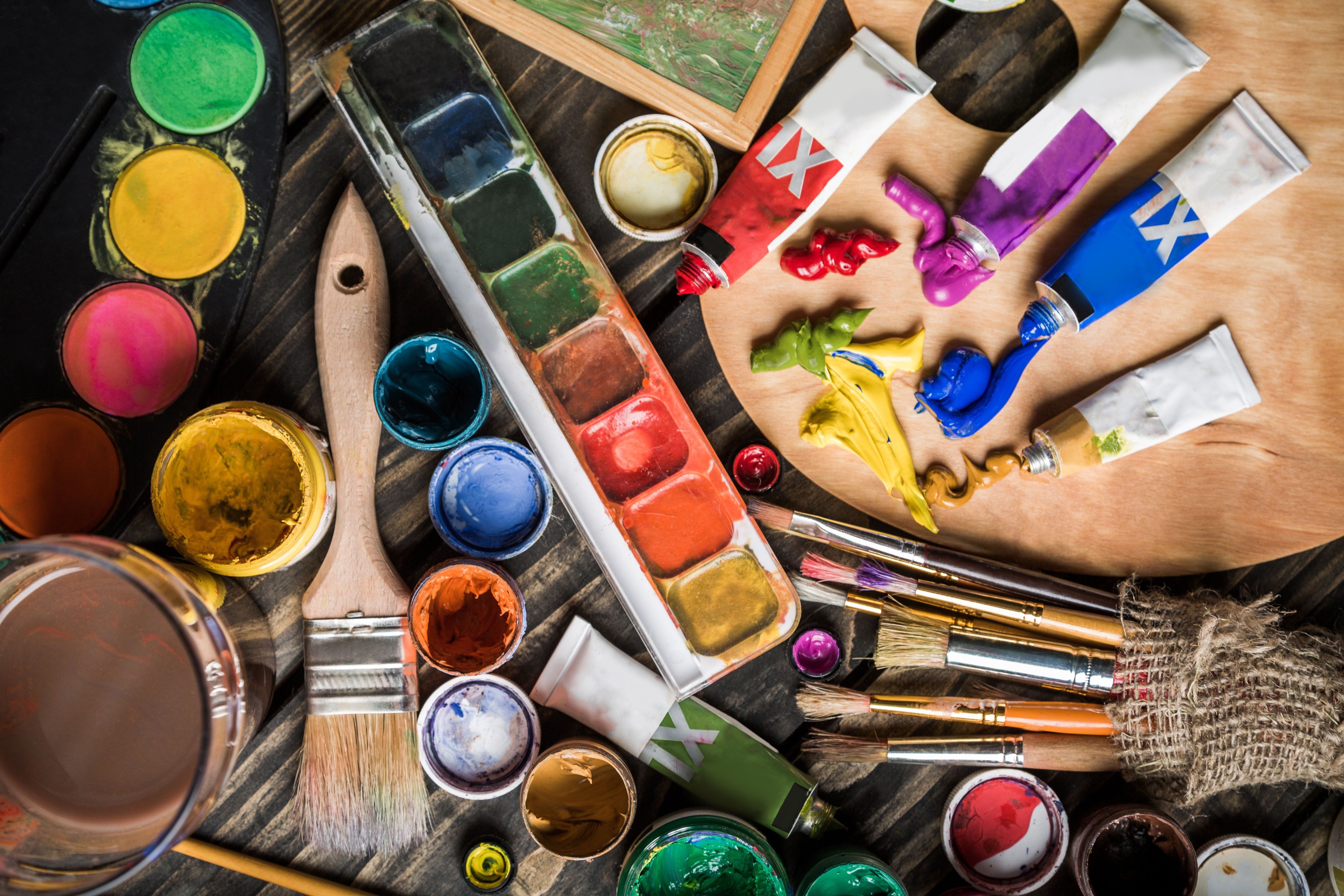4973x3315 Art Palette Wallpaper