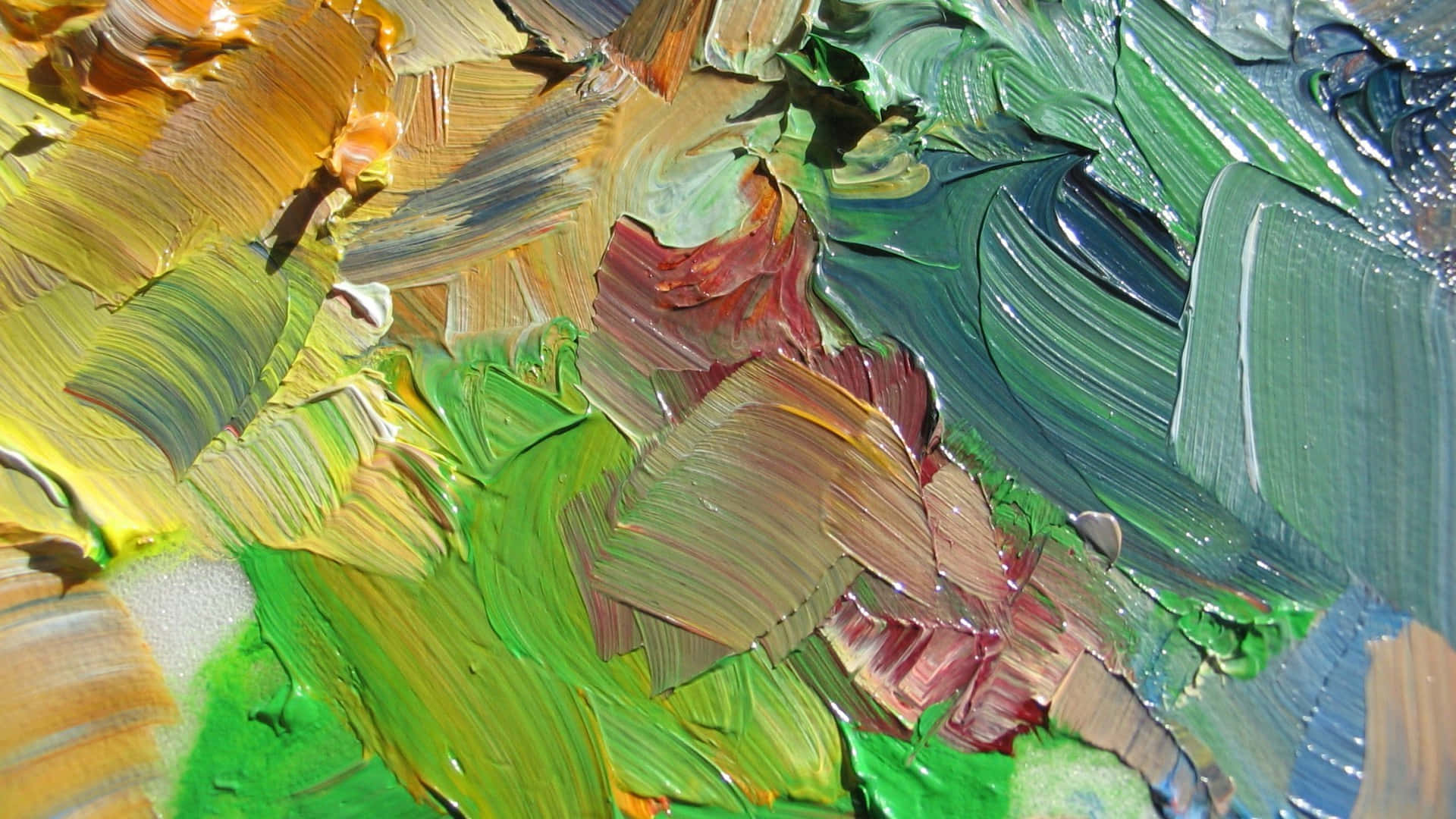1920x1080 Download a close up of a paint palette Background