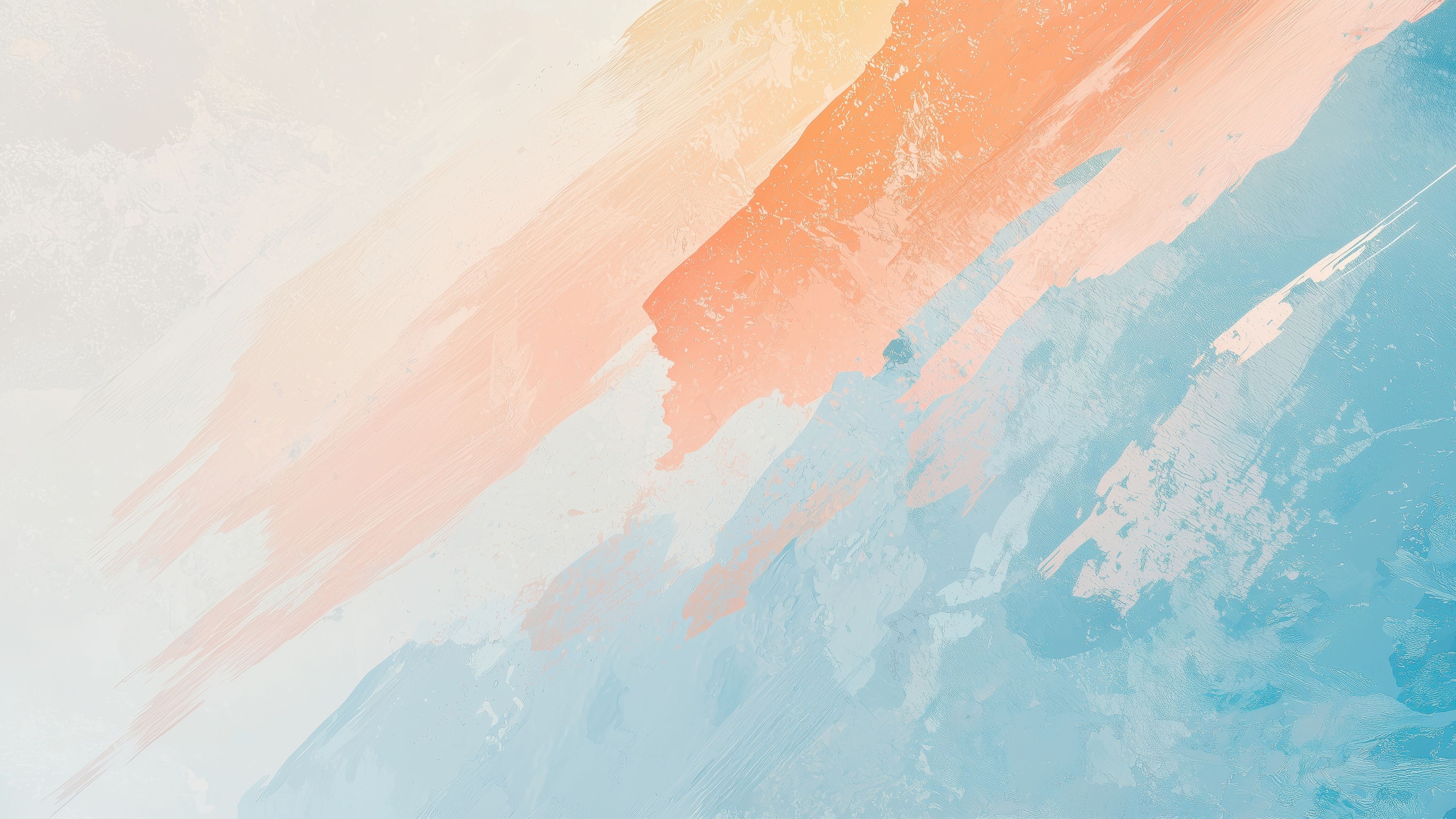 3840x2160 Paint strokes Wallpaper 4K art, Blue and orange palette