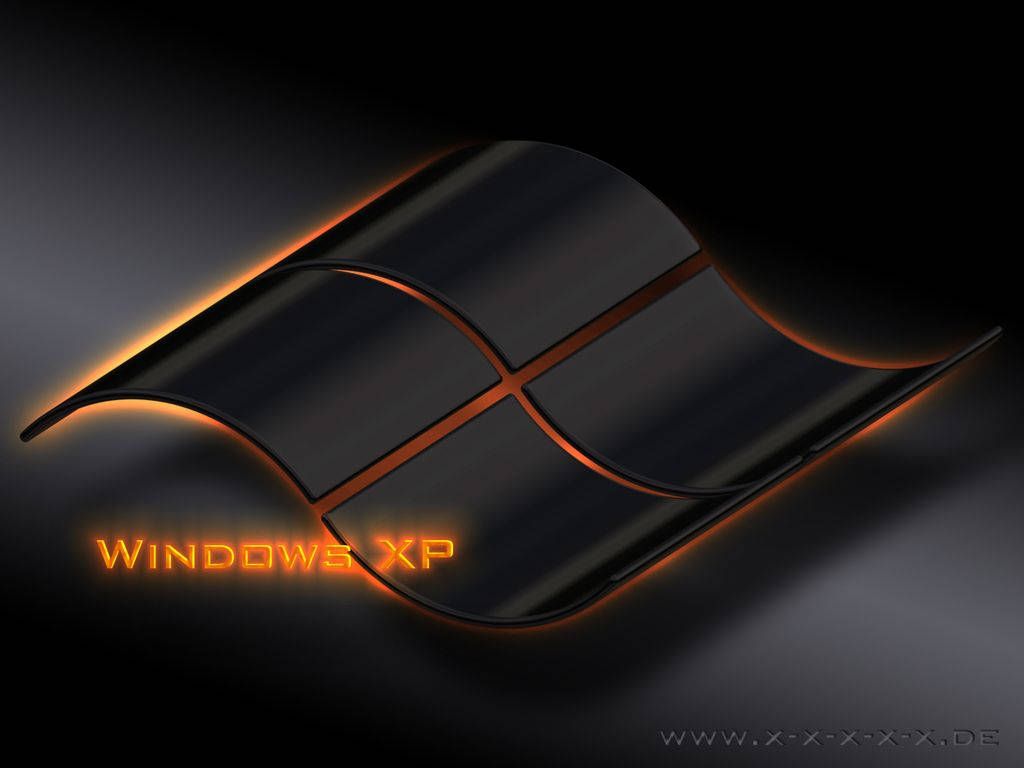 1024x768 Download windows xp logo on a black background Wallpaper