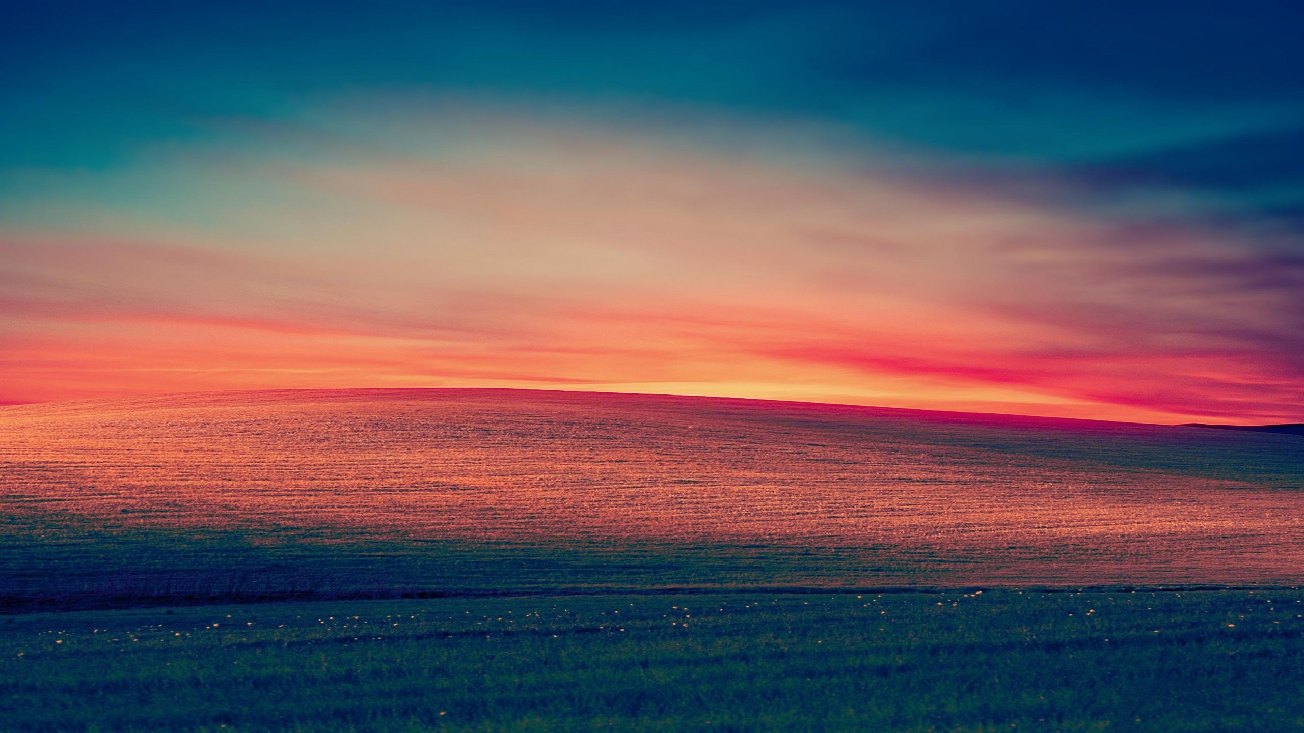 2560x1440 Windows XP Wallpaper 4K, Landscape, Hills, Morning