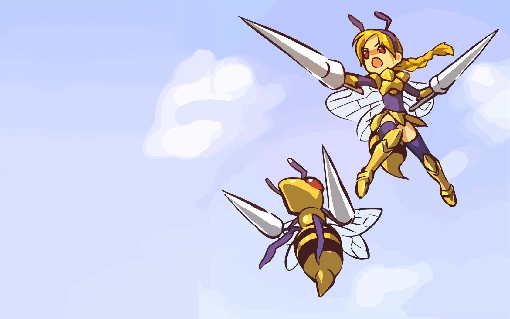 1680x1050 Beedrill Anime HD Wallpaper