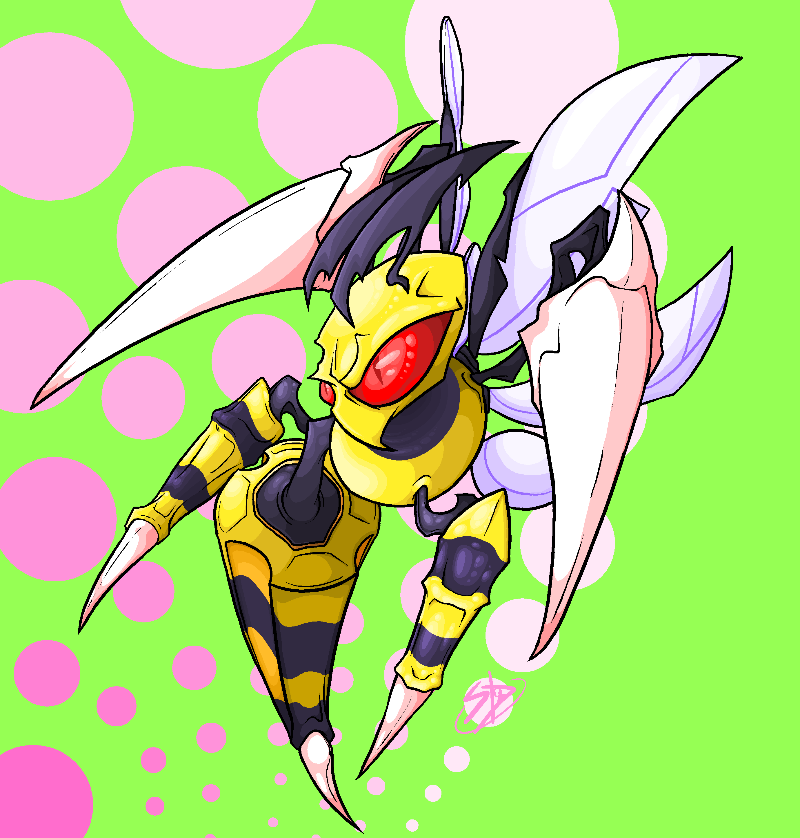 2760x2888 Mega Beedrill by SkullDroidTv on Newgrounds