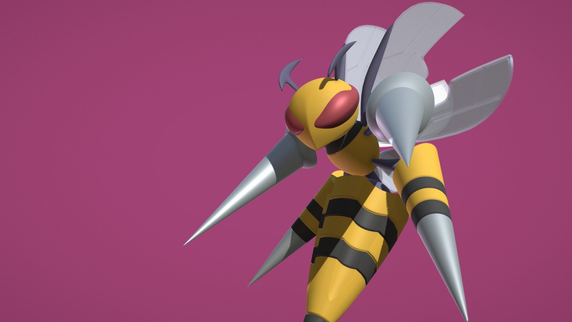 1920x1080 Mega Beedrill - model by MaviCreates [71f5126]