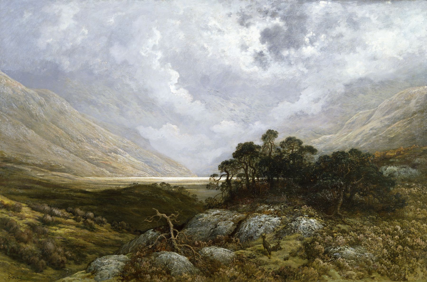 1799x1190 Landscape in Scotland by Gustave Doré. Obelisk Art History