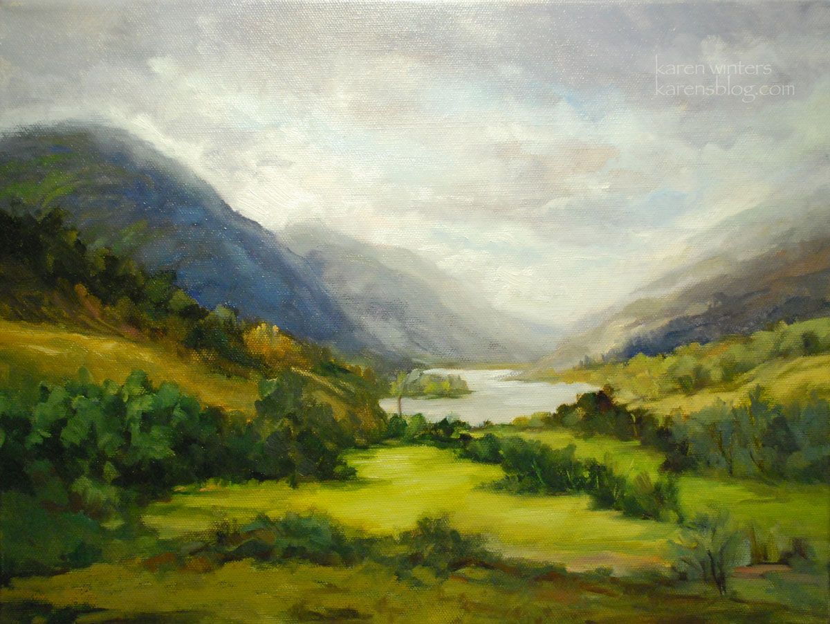 1200x902 Loch Shiel Scotland Landscape Oil Painting. Karen Winters Blog Impressionist Painter