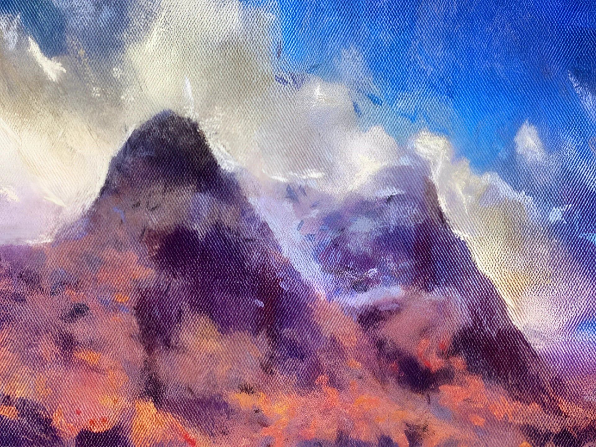1920x1440 Glencoe Scottish Landscape Painting