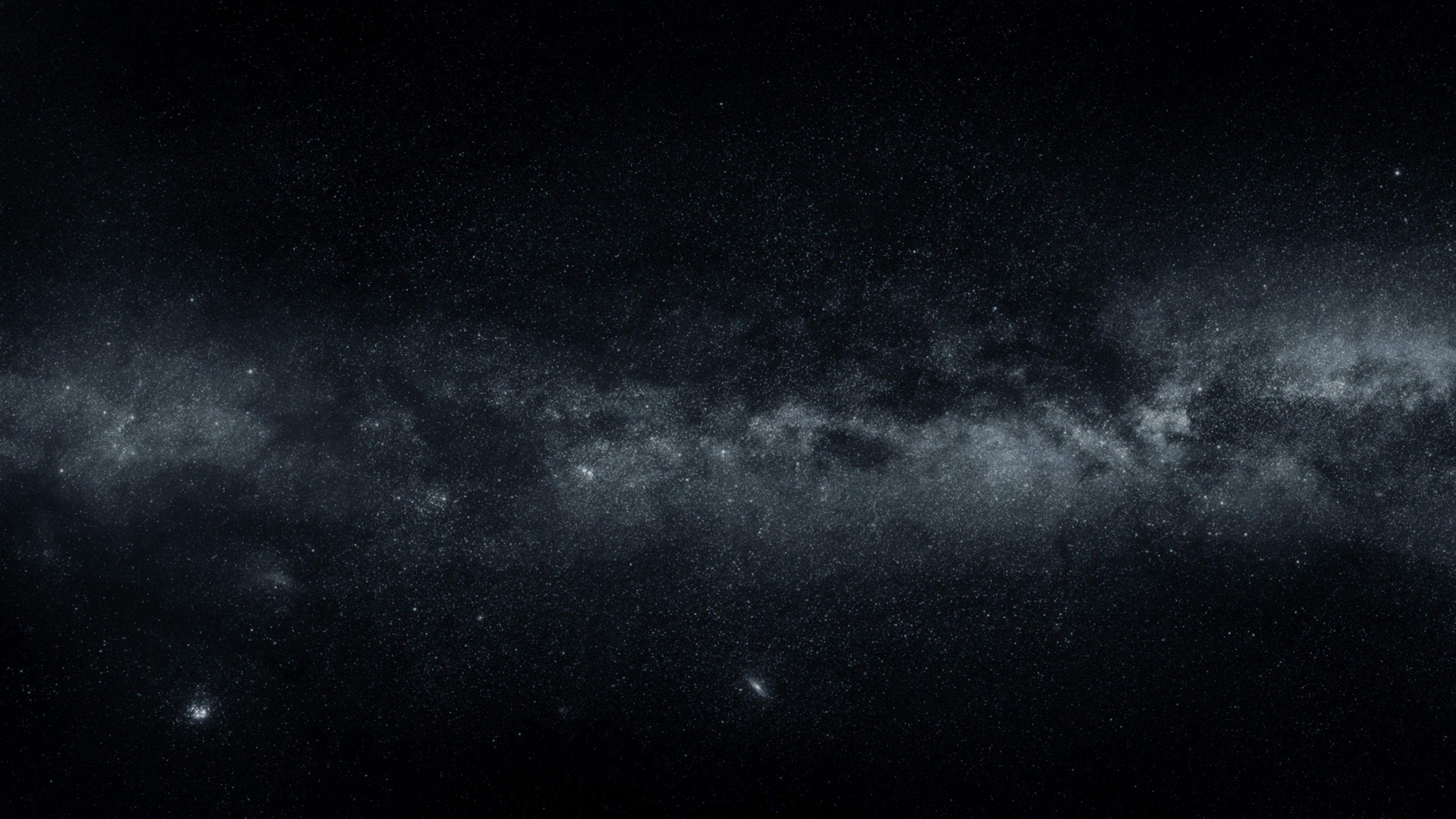 3840x2160 Black And White Picture Of Stars During Nighttime 4K 5K HD Galaxy Wallpaper