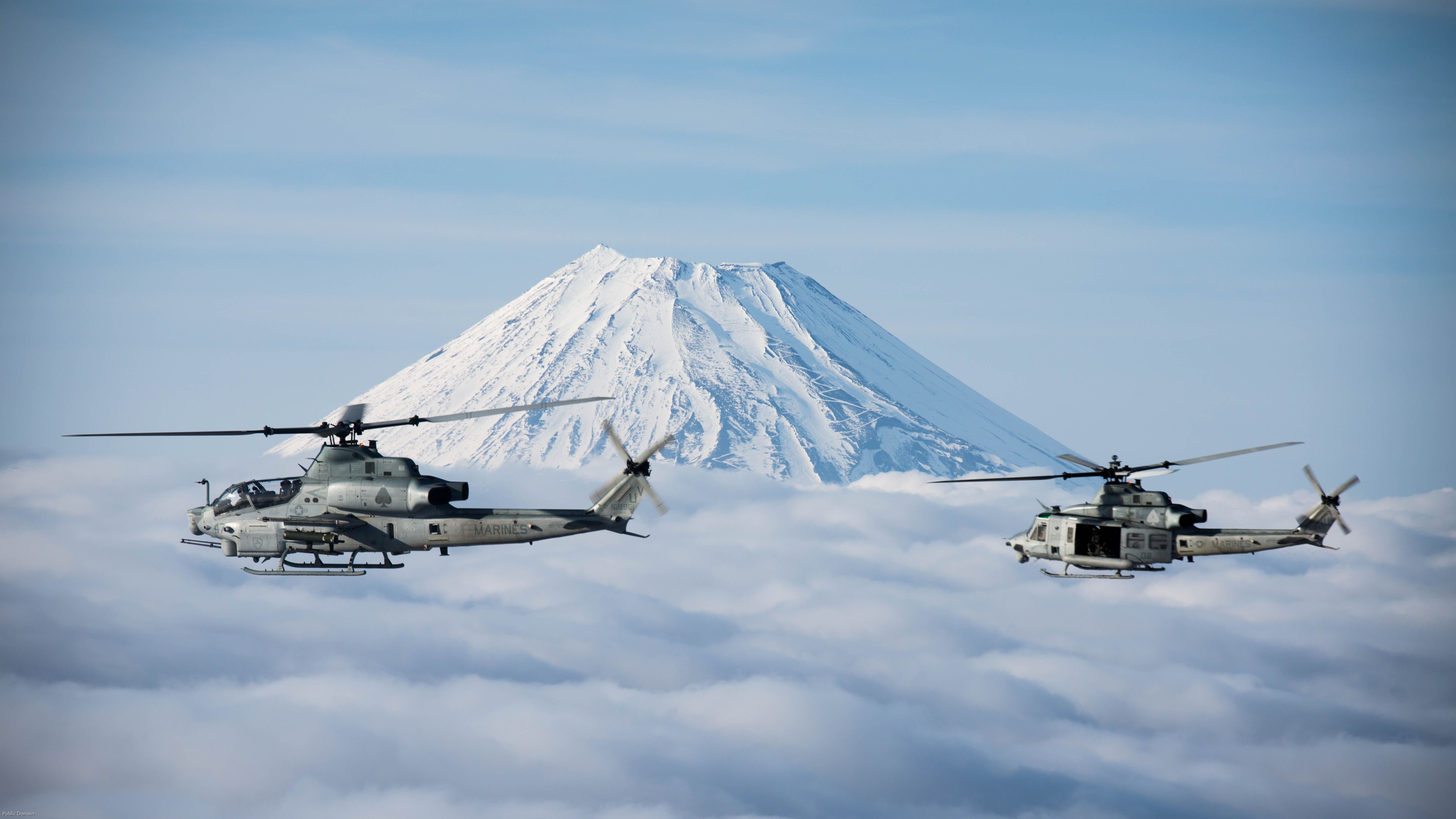 5760x3240 Wallpaper Helicopter, Fuji, UH 1Y Venom, US Marine Corps, AH 1Z Viper For Mobile And Desktop, Section авиация, Resolution 5760x3240
