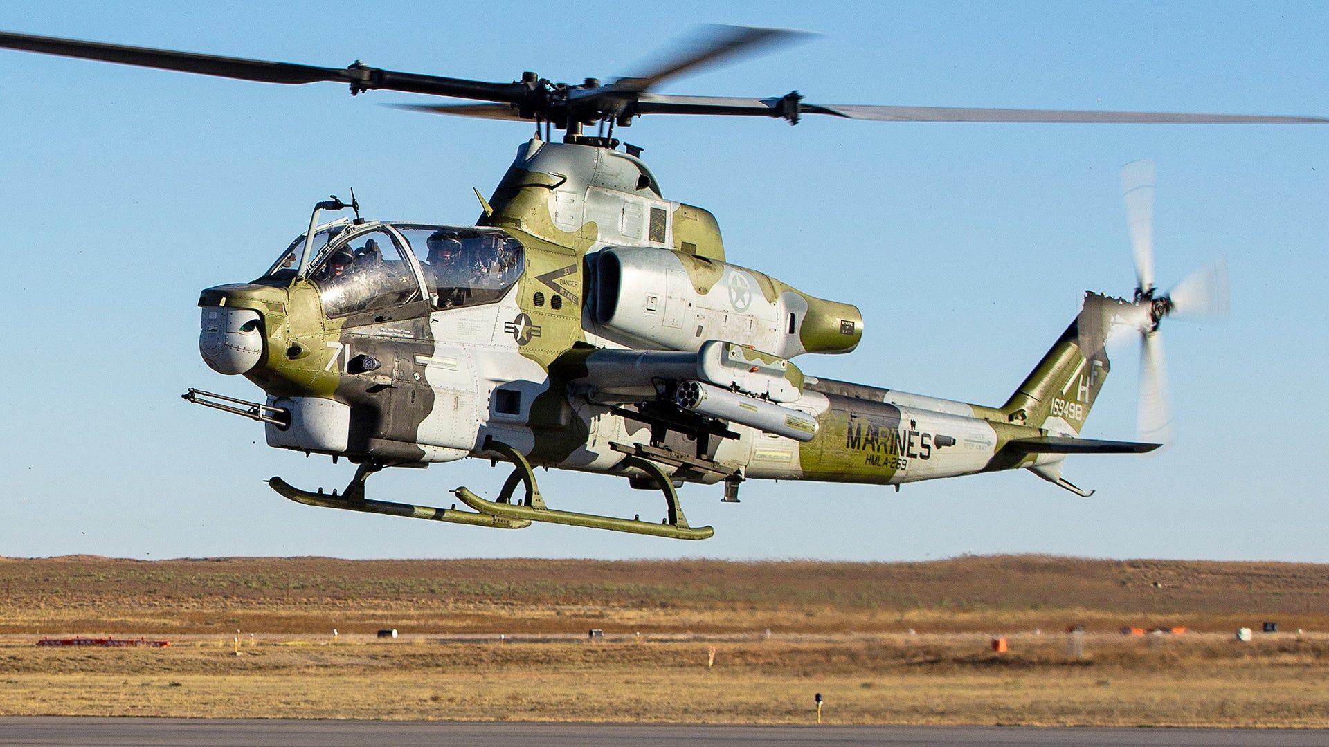 1920x1080 Marine AH 1Z Attack Helicopter Looks Amazing In Throwback Sea Cobra Camouflage