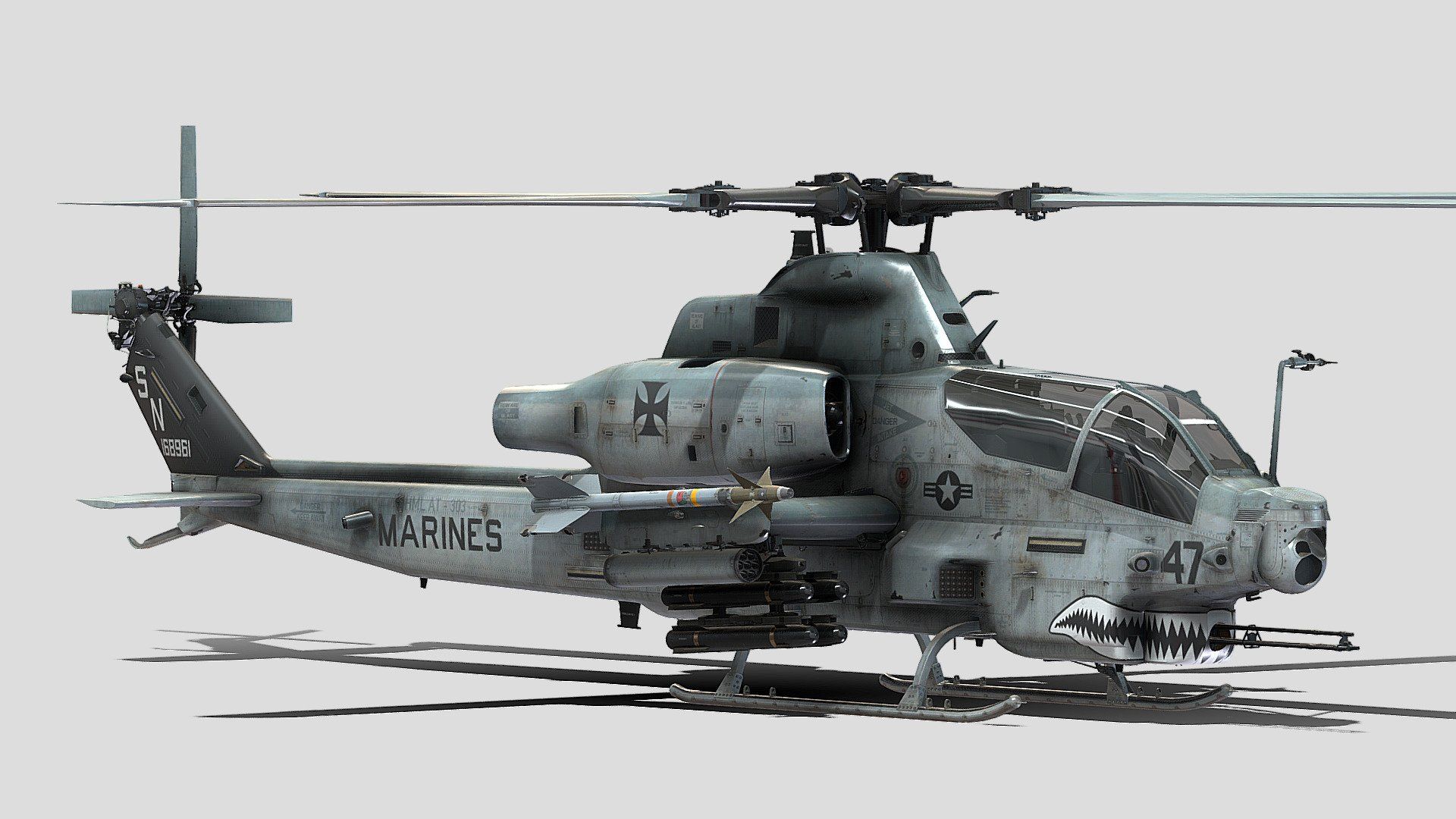 1920x1080 Bell AH 1Z Viper Model By HWHNL [c12420f]